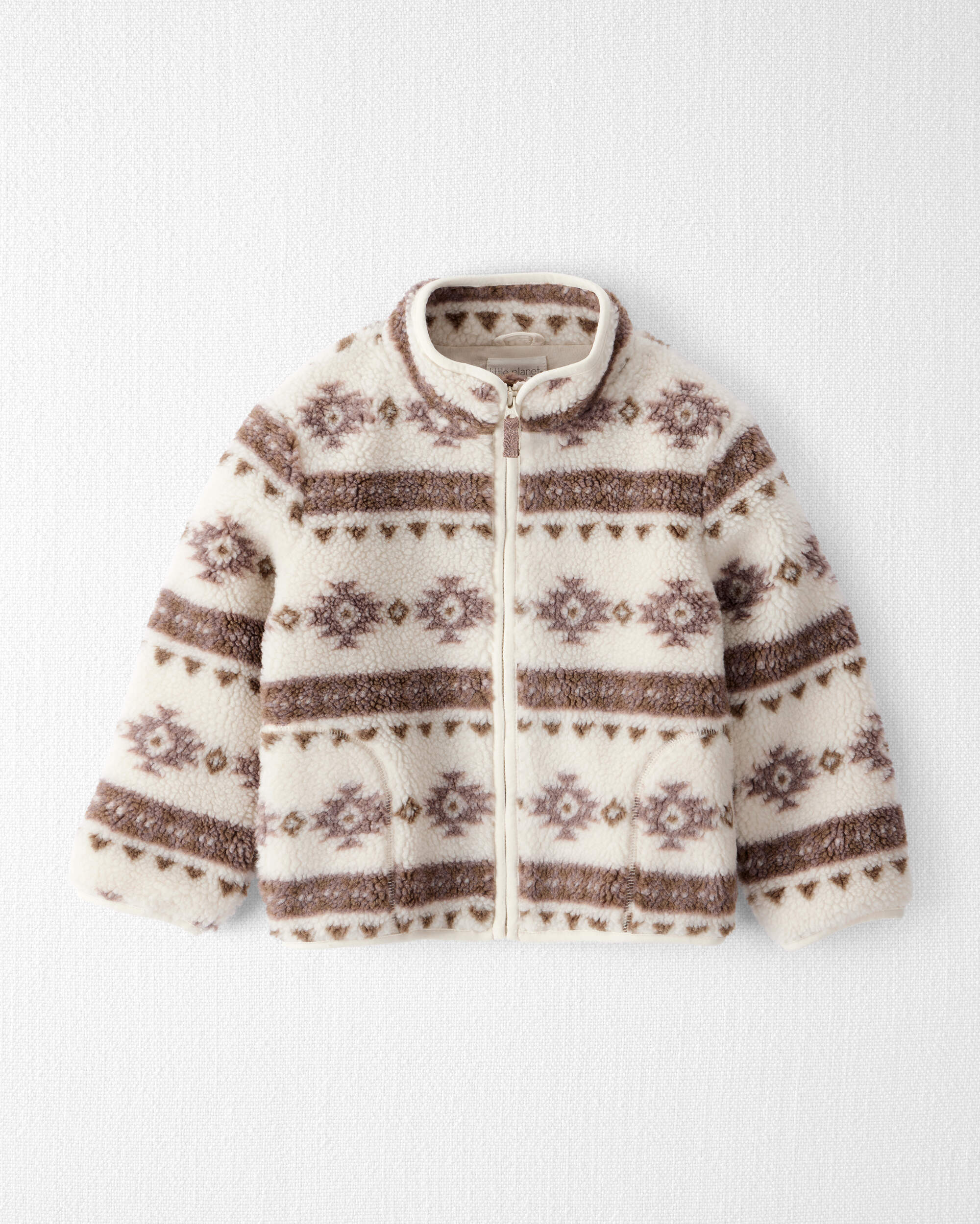Toddler Recycled Aztec Sherpa Jacket