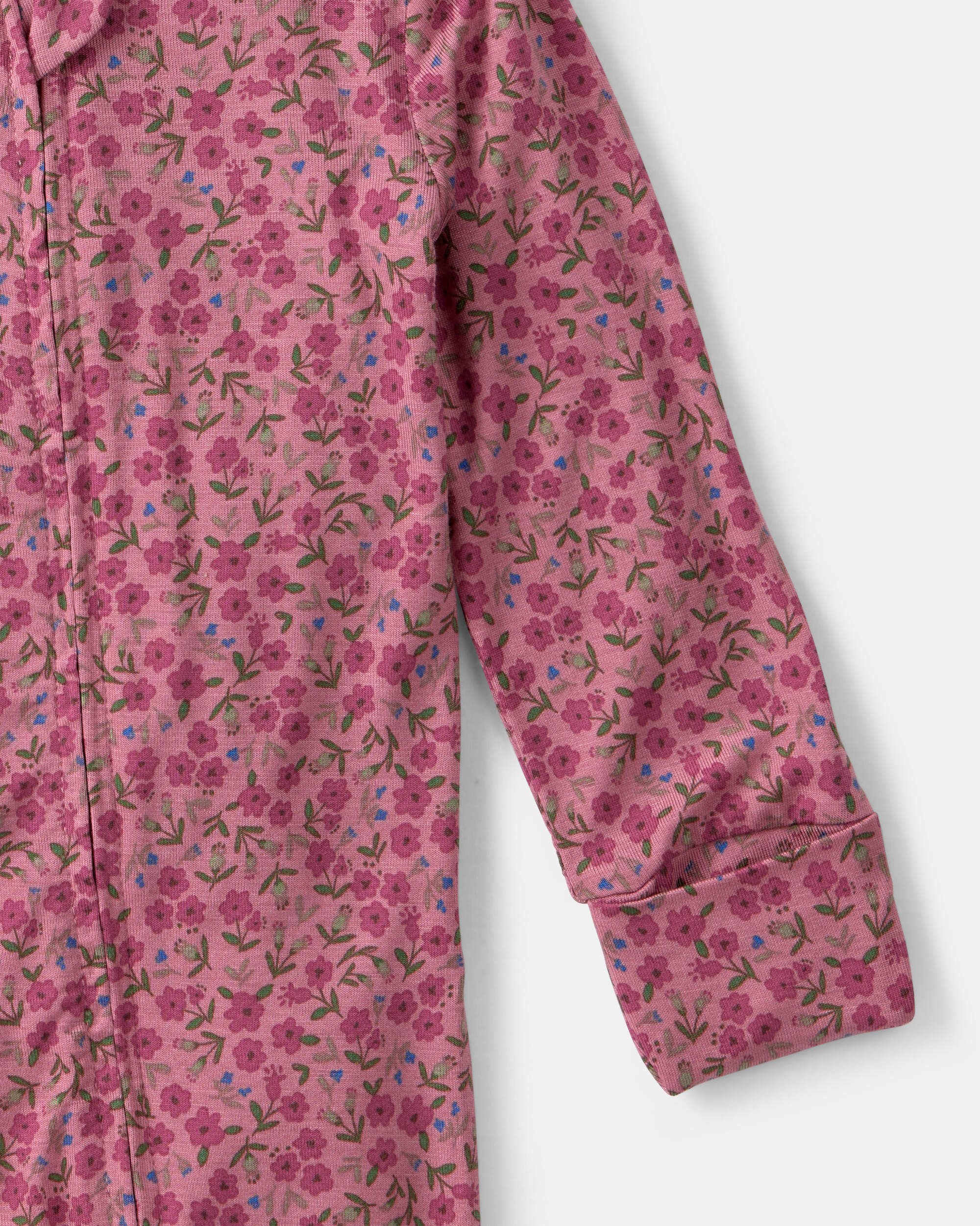 Baby Girl Floral PurelySoft™ 2-Way Zip Sleep & Play Pyjamas - Pink