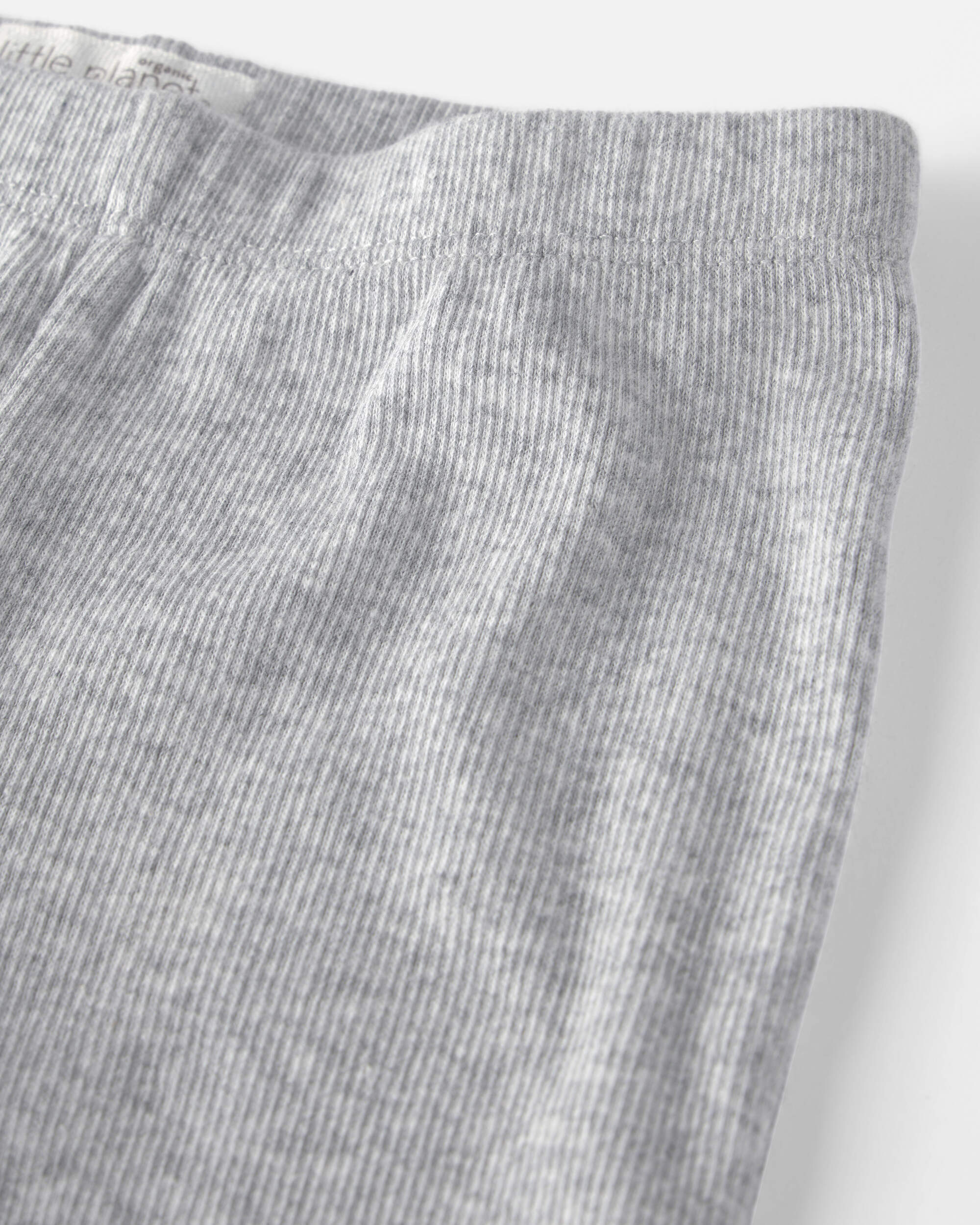 Baby Boy Organic Cotton Rib Footed Pants