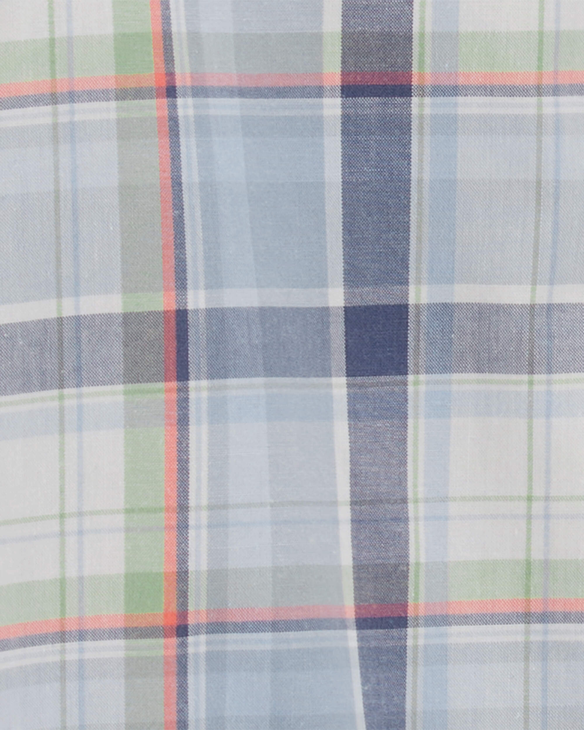 Baby Plaid Button-Front Bodysuit