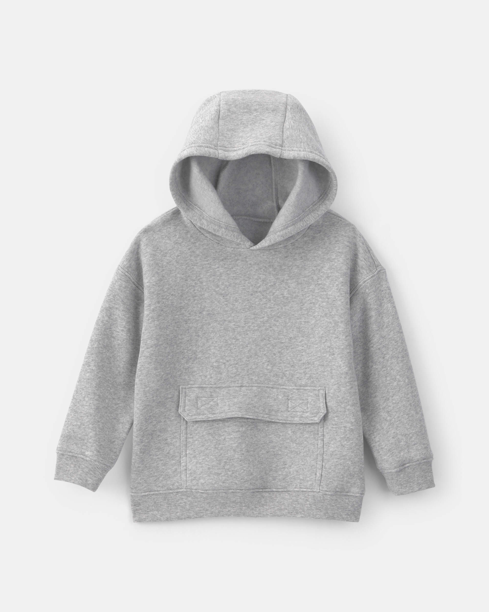 Toddler Boy Fleece Hoodie - Gray