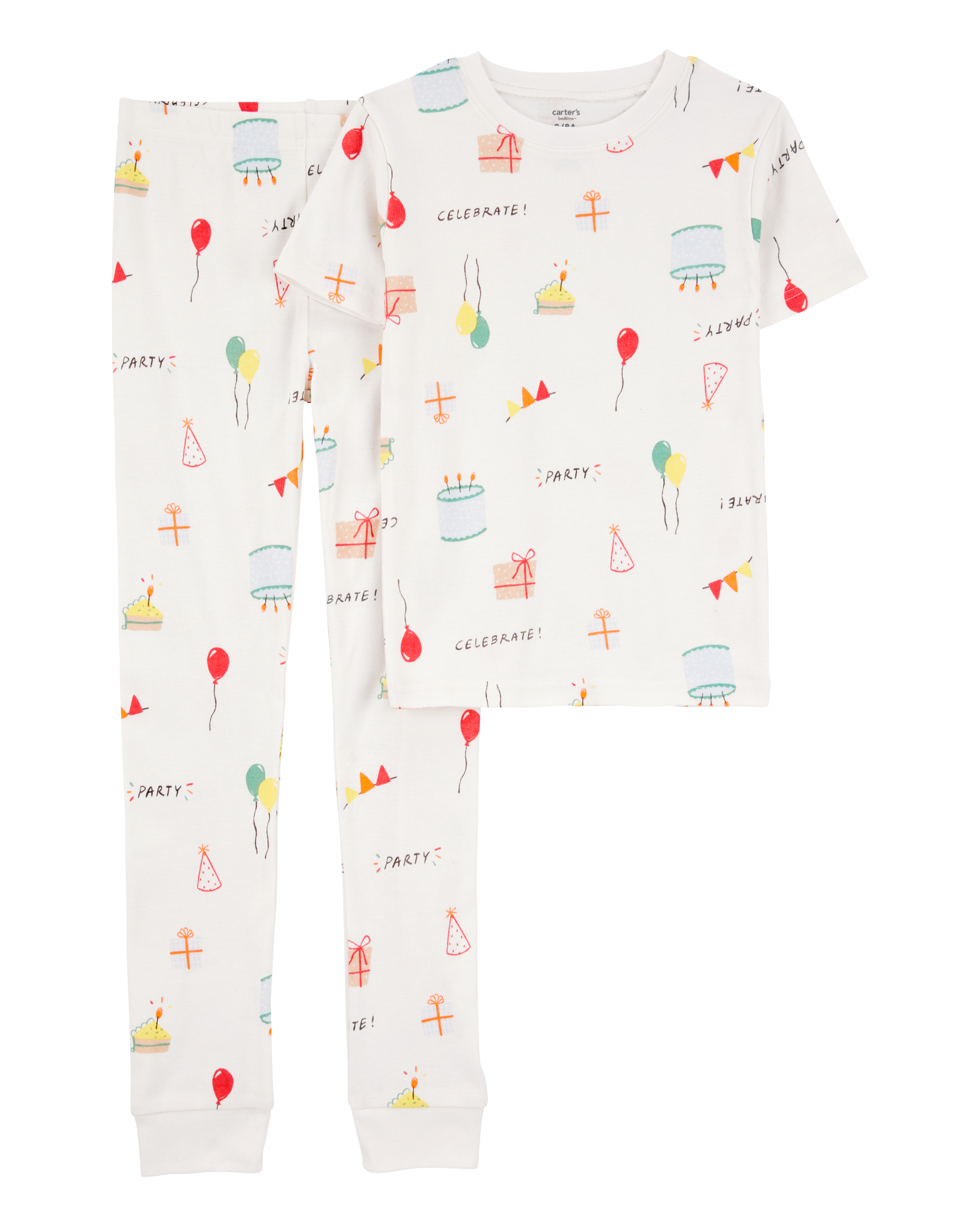 Kid 2-Piece Birthday 100% Snug Fit Cotton Pyjamas