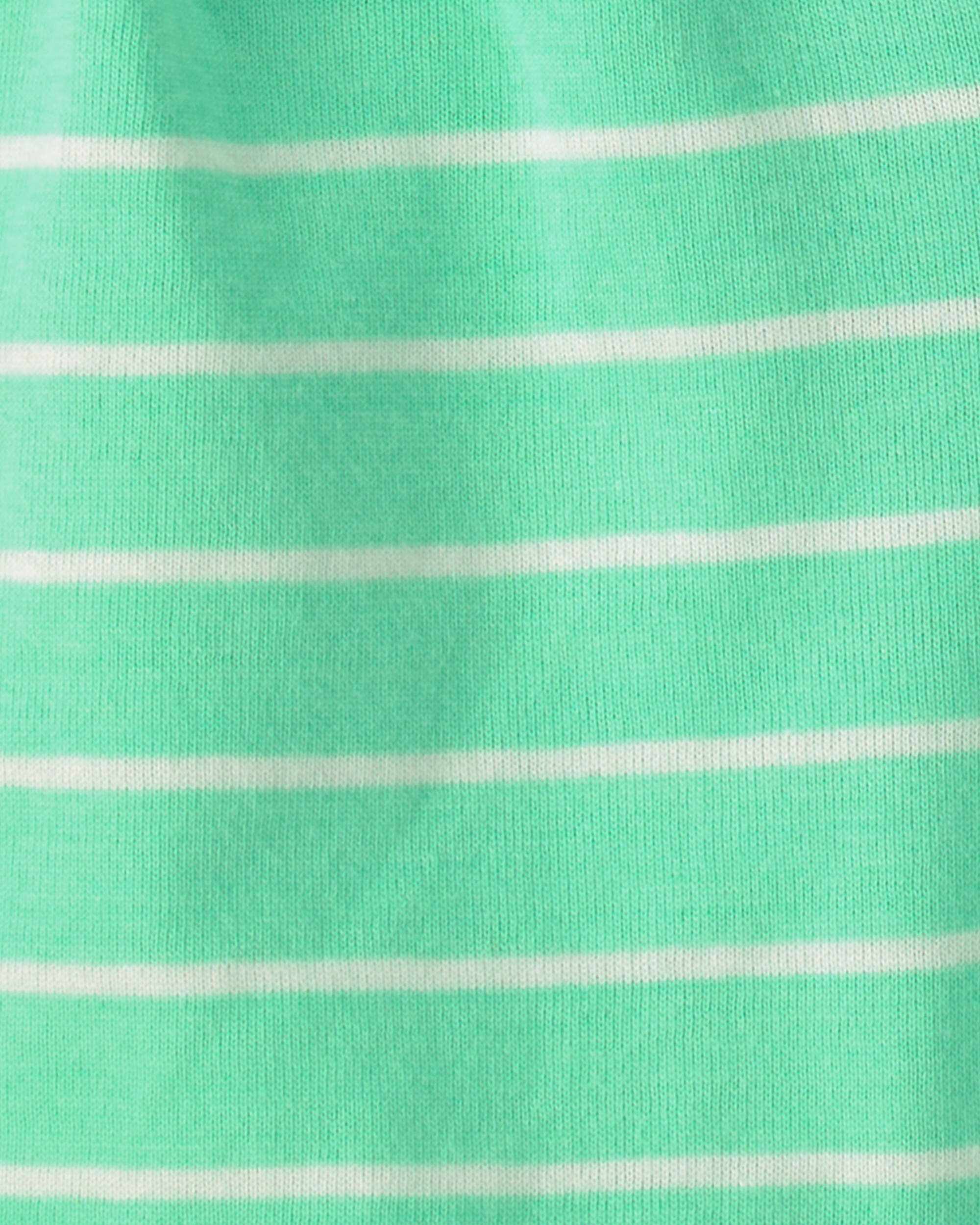 Baby Boy 2-Piece Car Striped Sleeveless Top & Short Set - Blue/Green