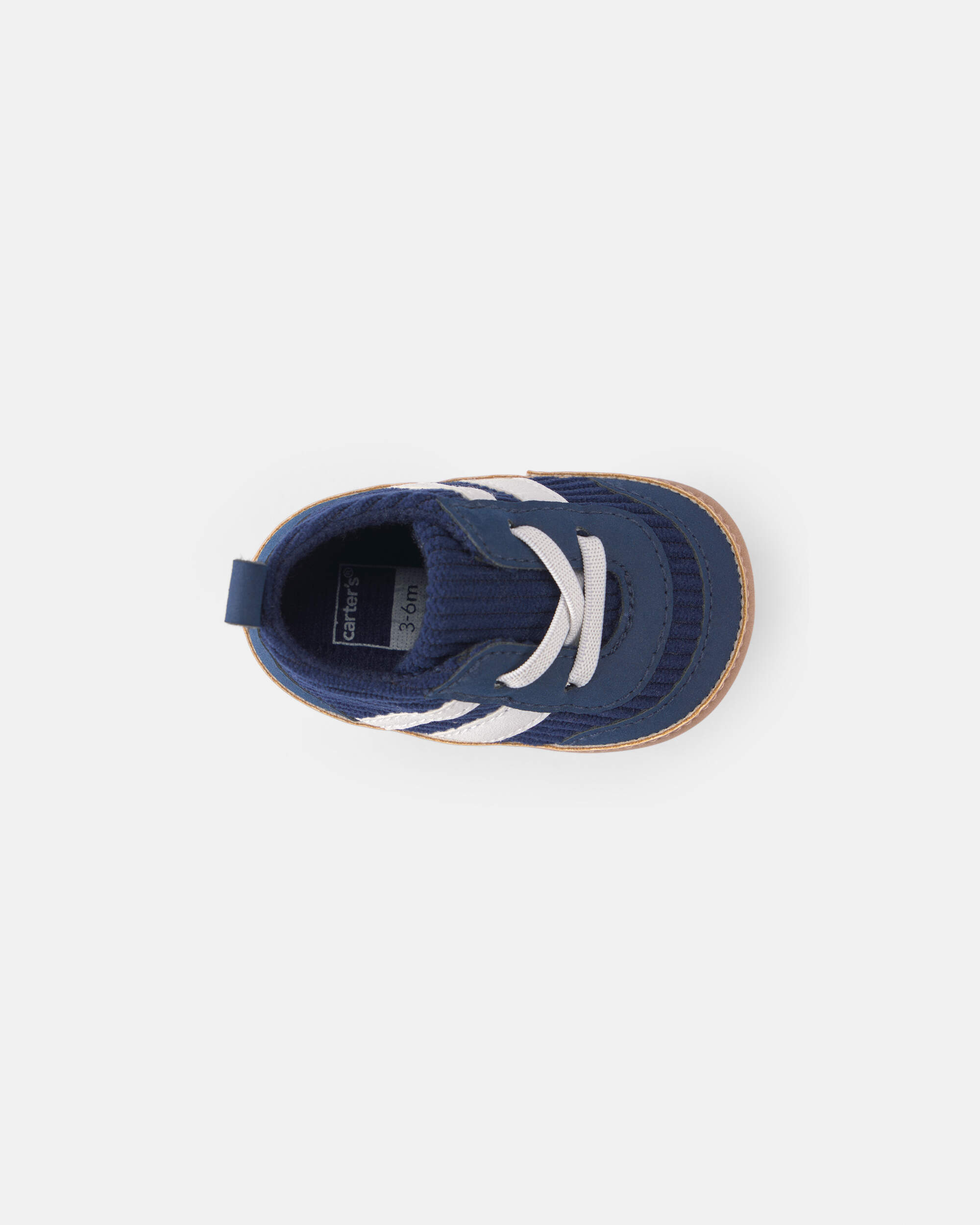 Baby Boy Striped Sneakers - Navy Blue