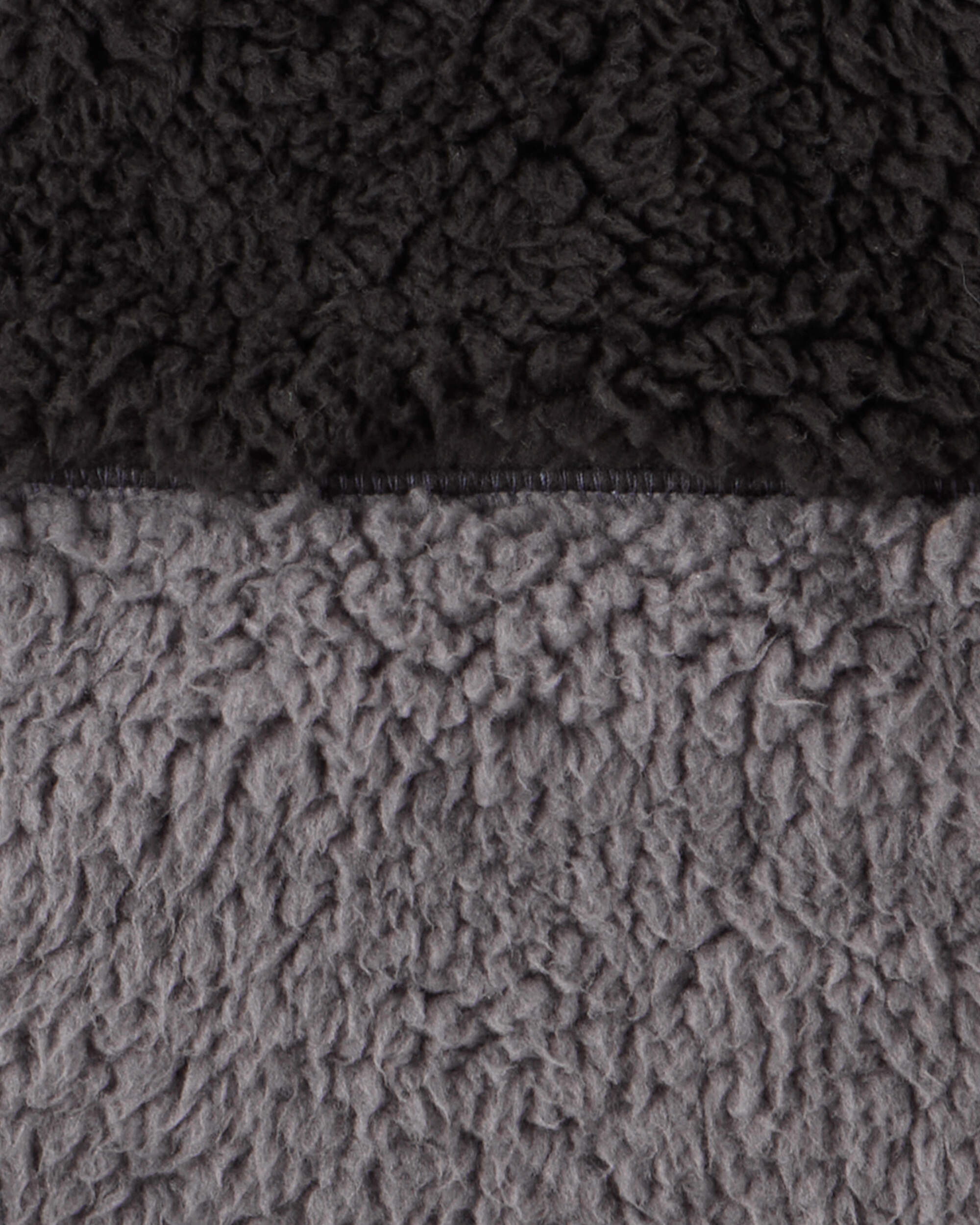 Boys Sherpa Sleeveless Vest - Grey