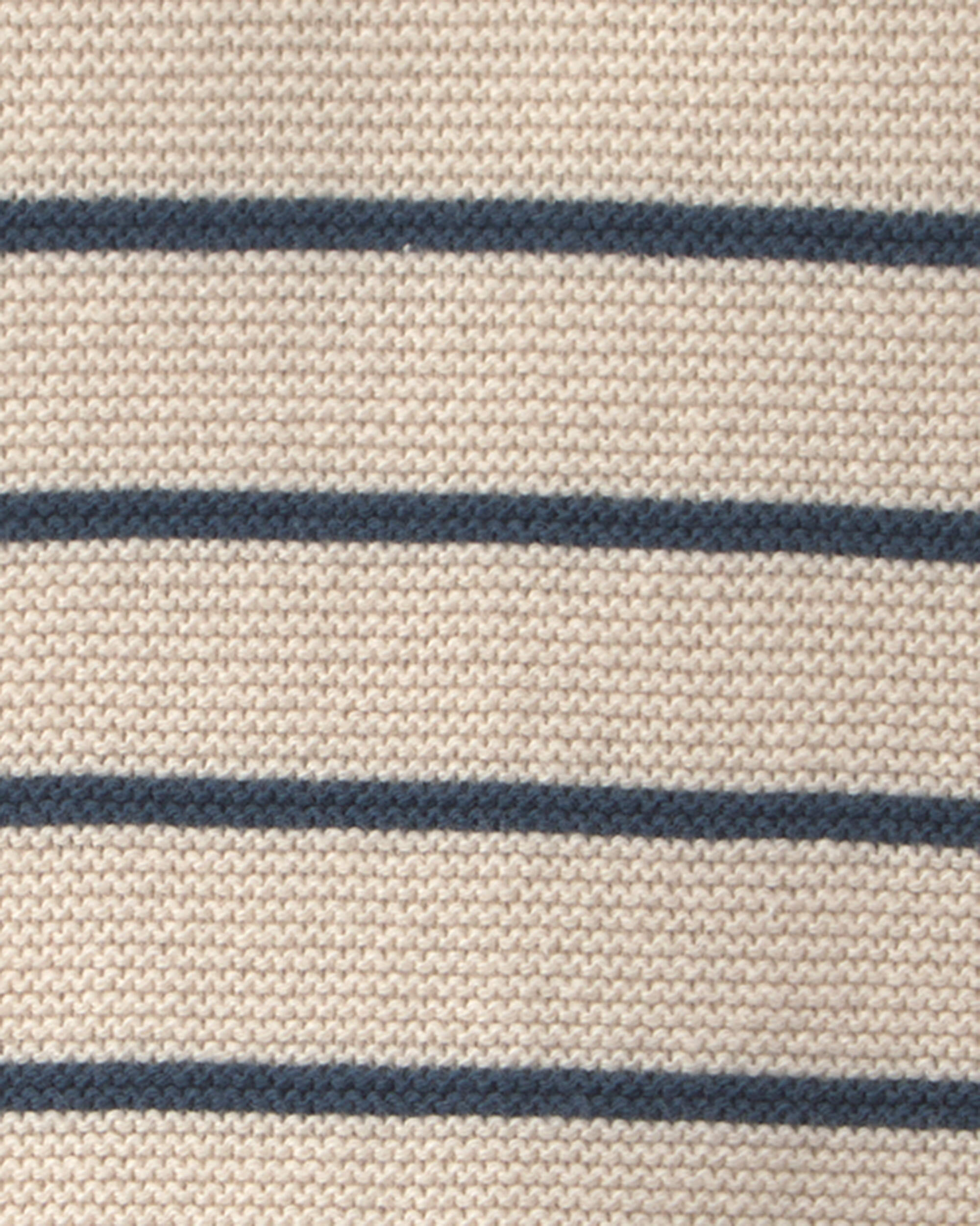 Baby Organic Cotton Knit Romper Stripes
