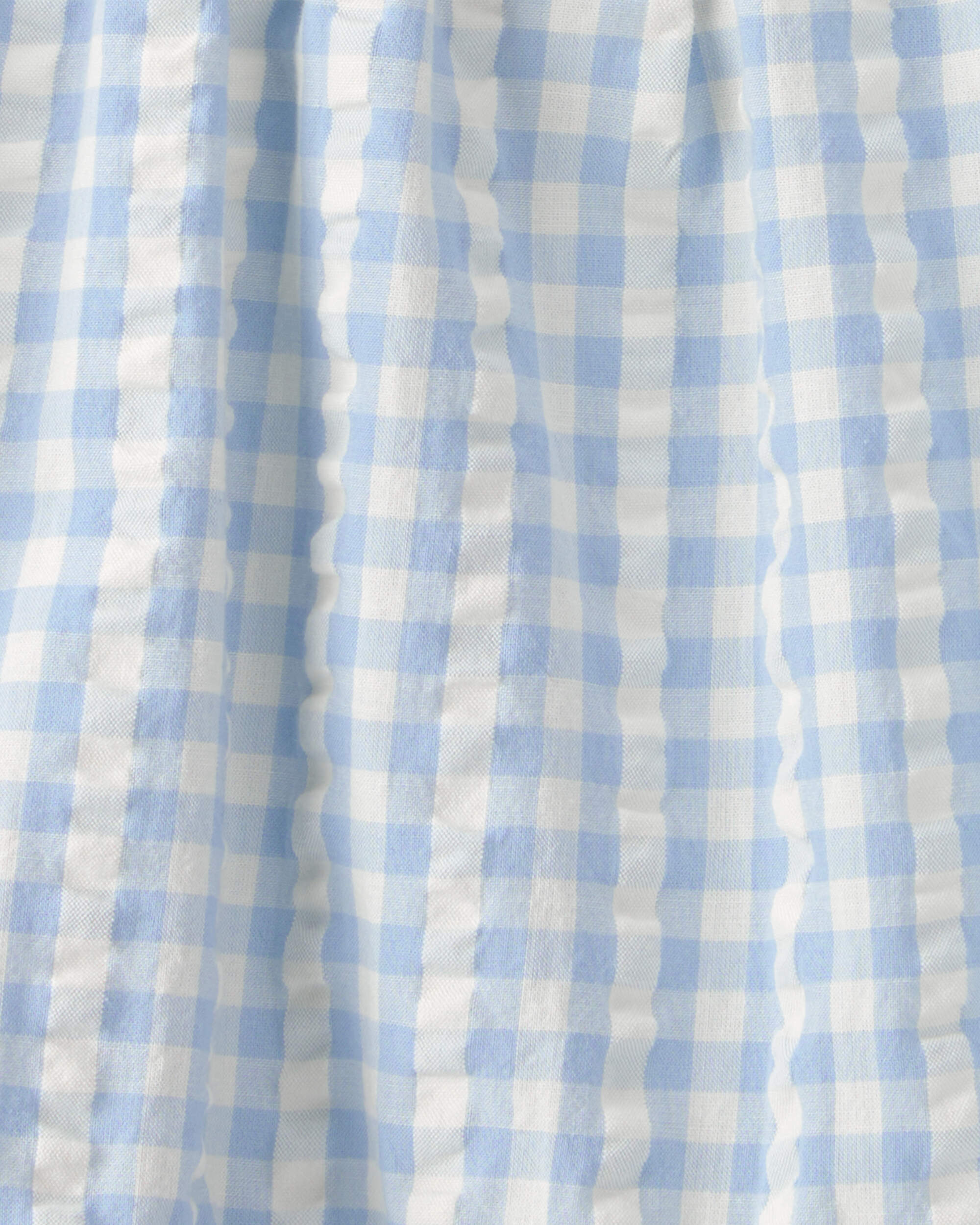 Toddler Girl Seersucker Dress Made with Organic Cotton