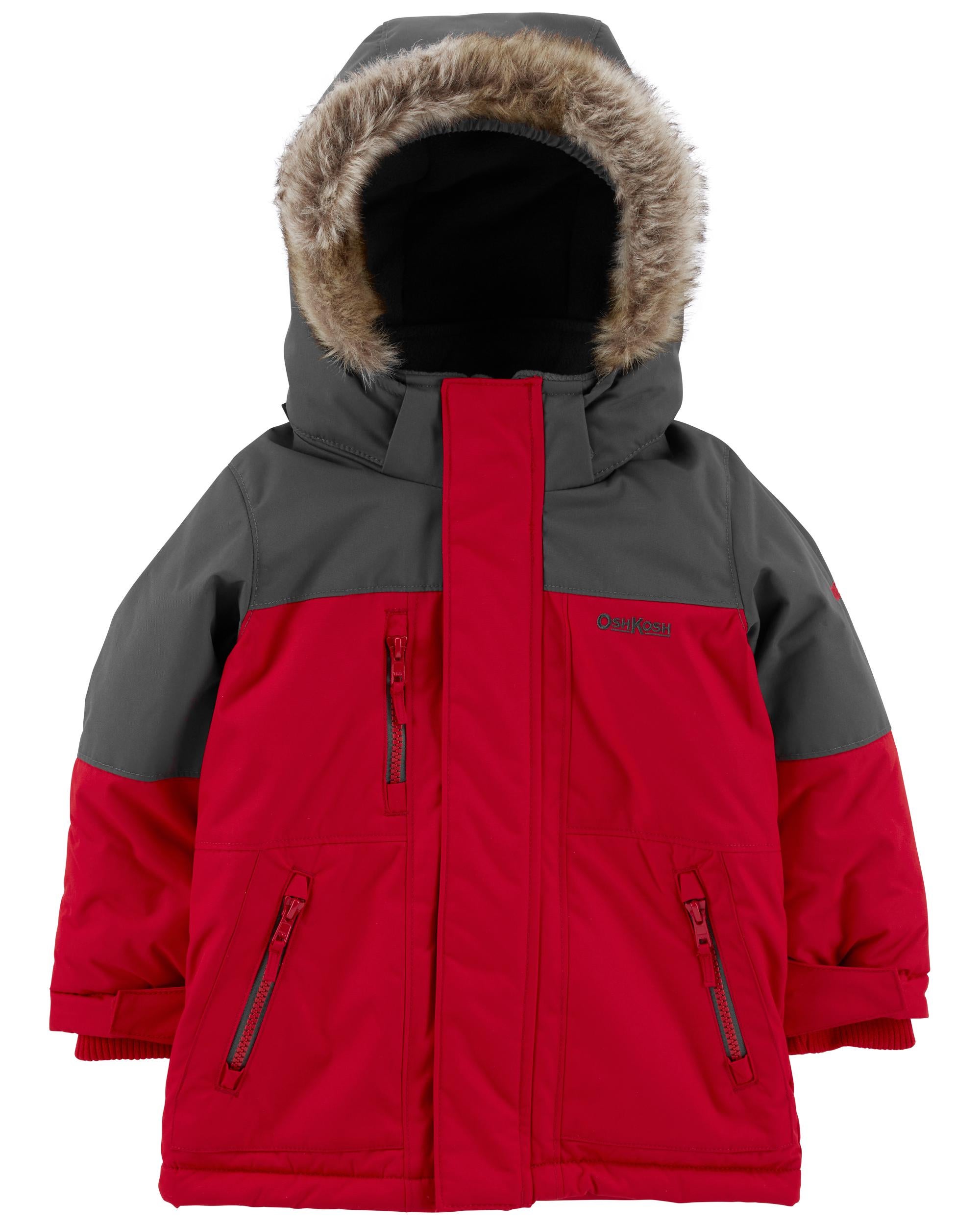 Toddler Boys Toddler Faux Fur Lined Heavyweight Jacket 4T OshKosh Bgosh