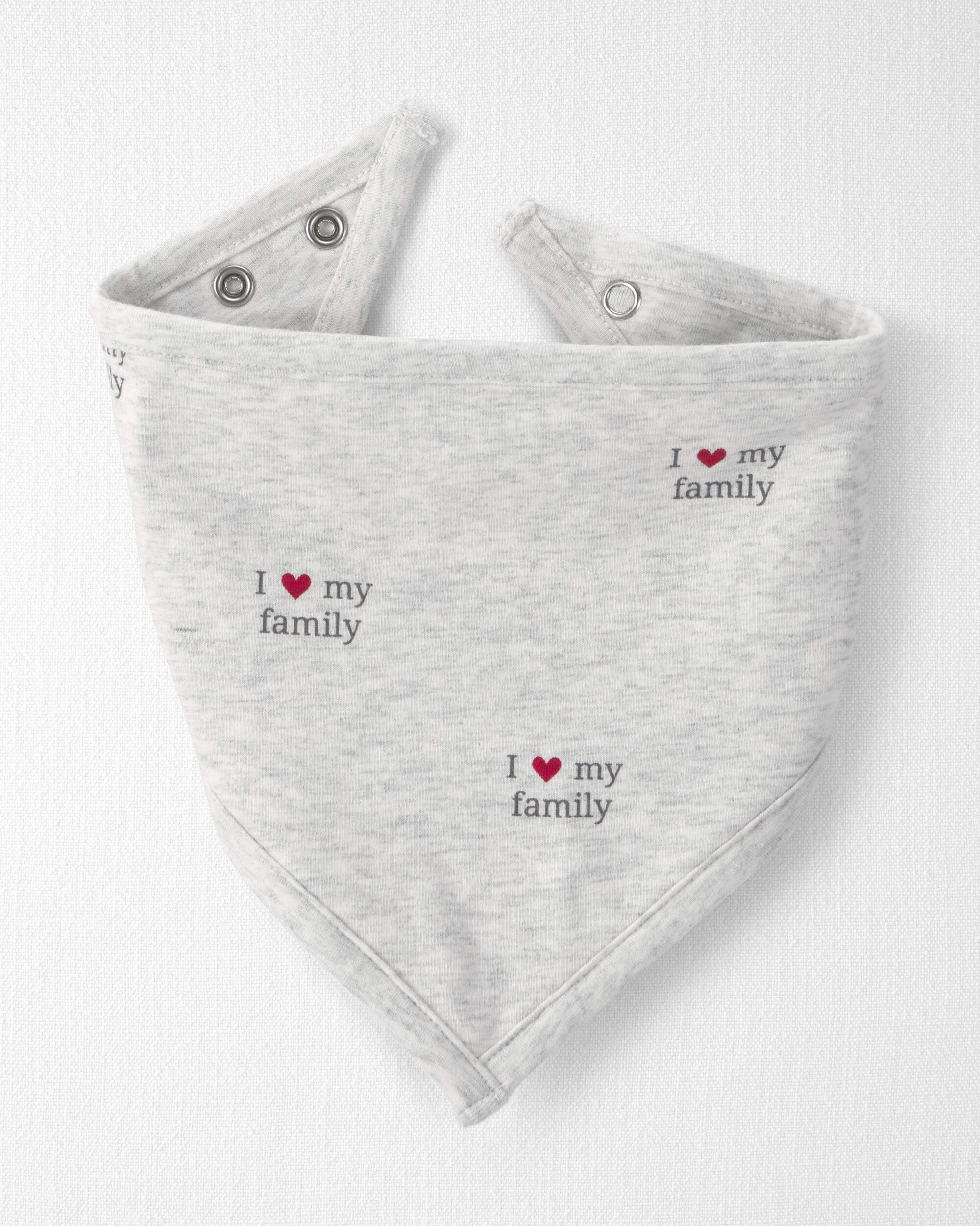 Baby 3-Piece Organic Cotton 'I Love My Family'  Pyjamas