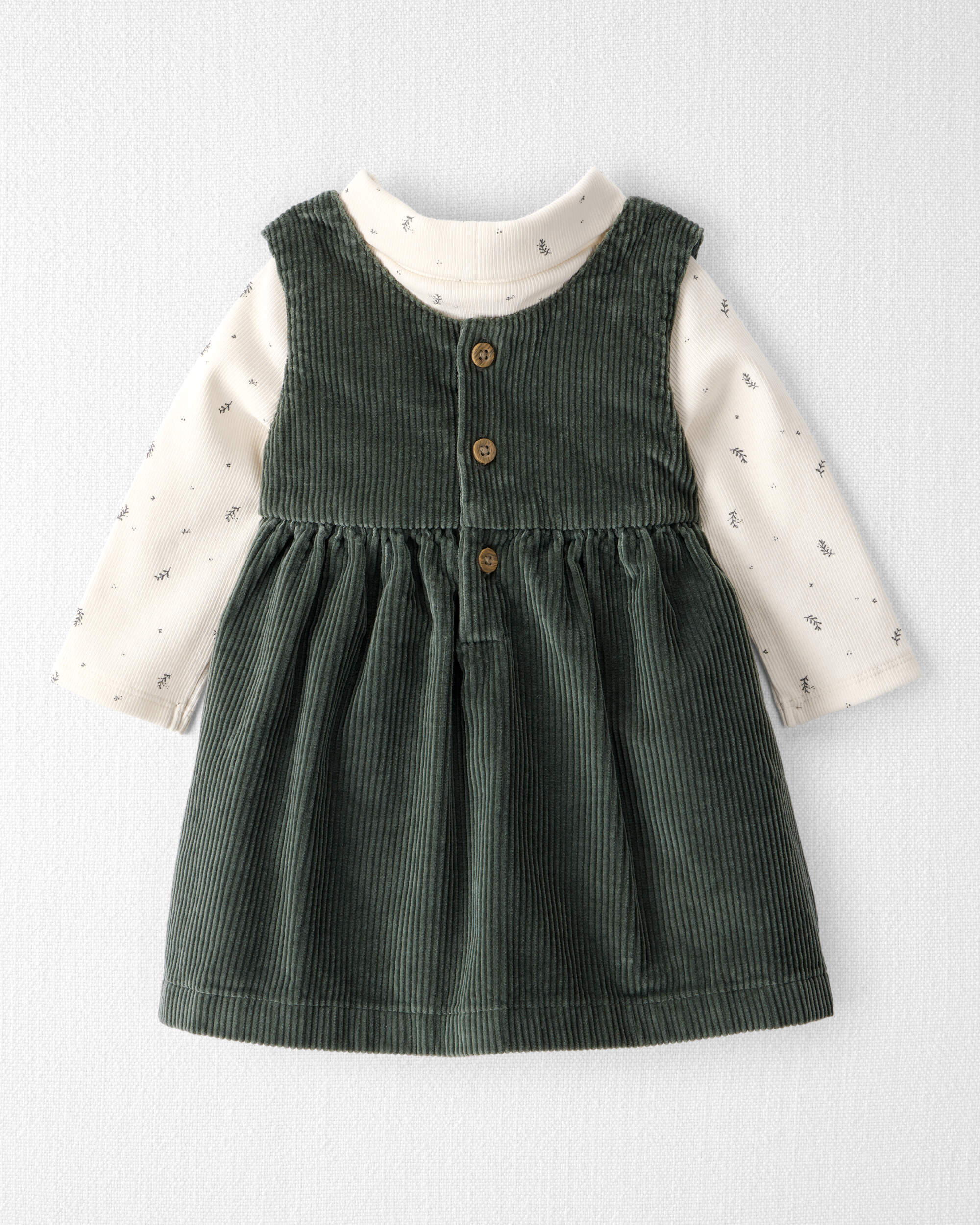 Baby Girl 2-Piece Organic Cotton Jumper Set