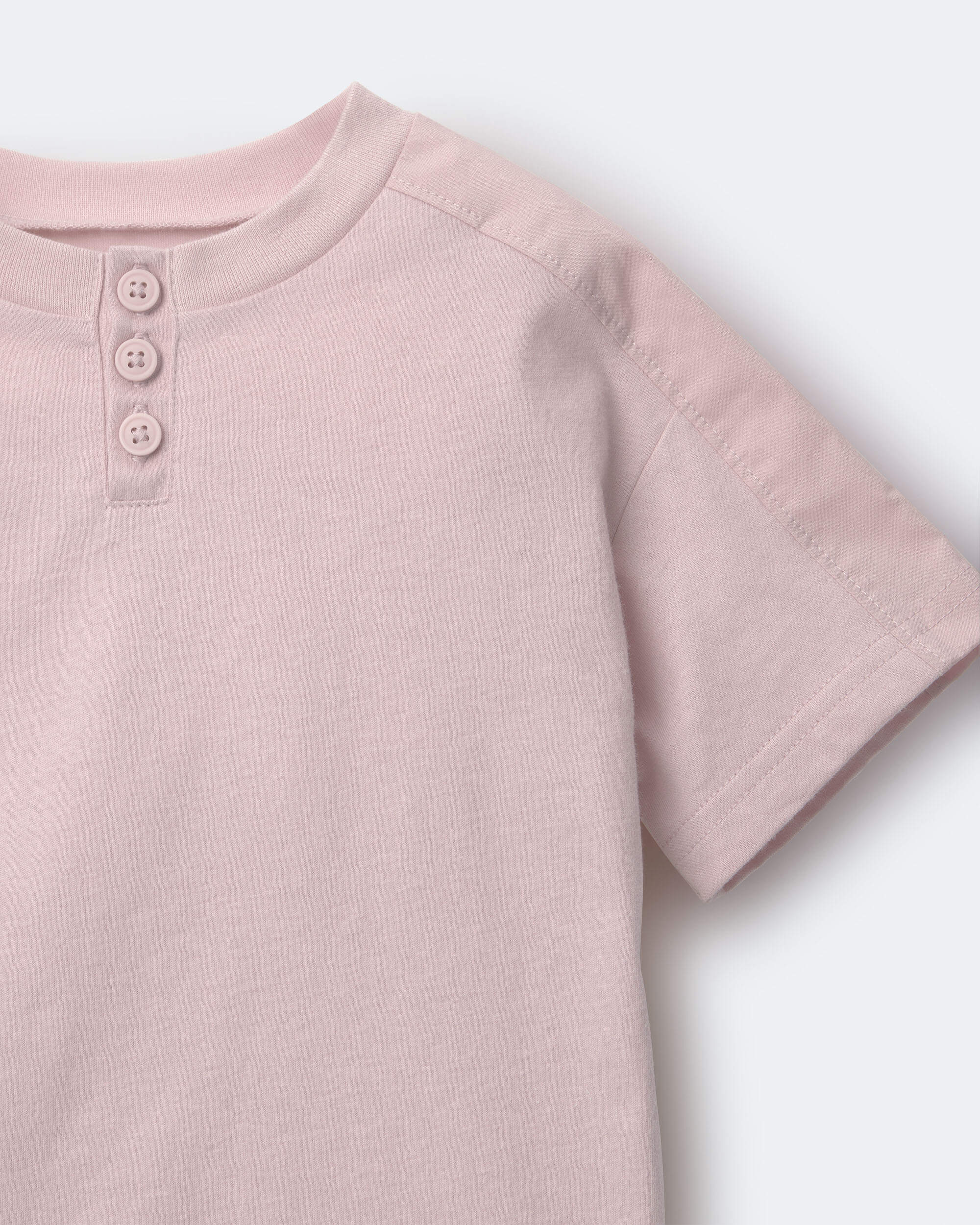 Toddler Henley Tee - Rose