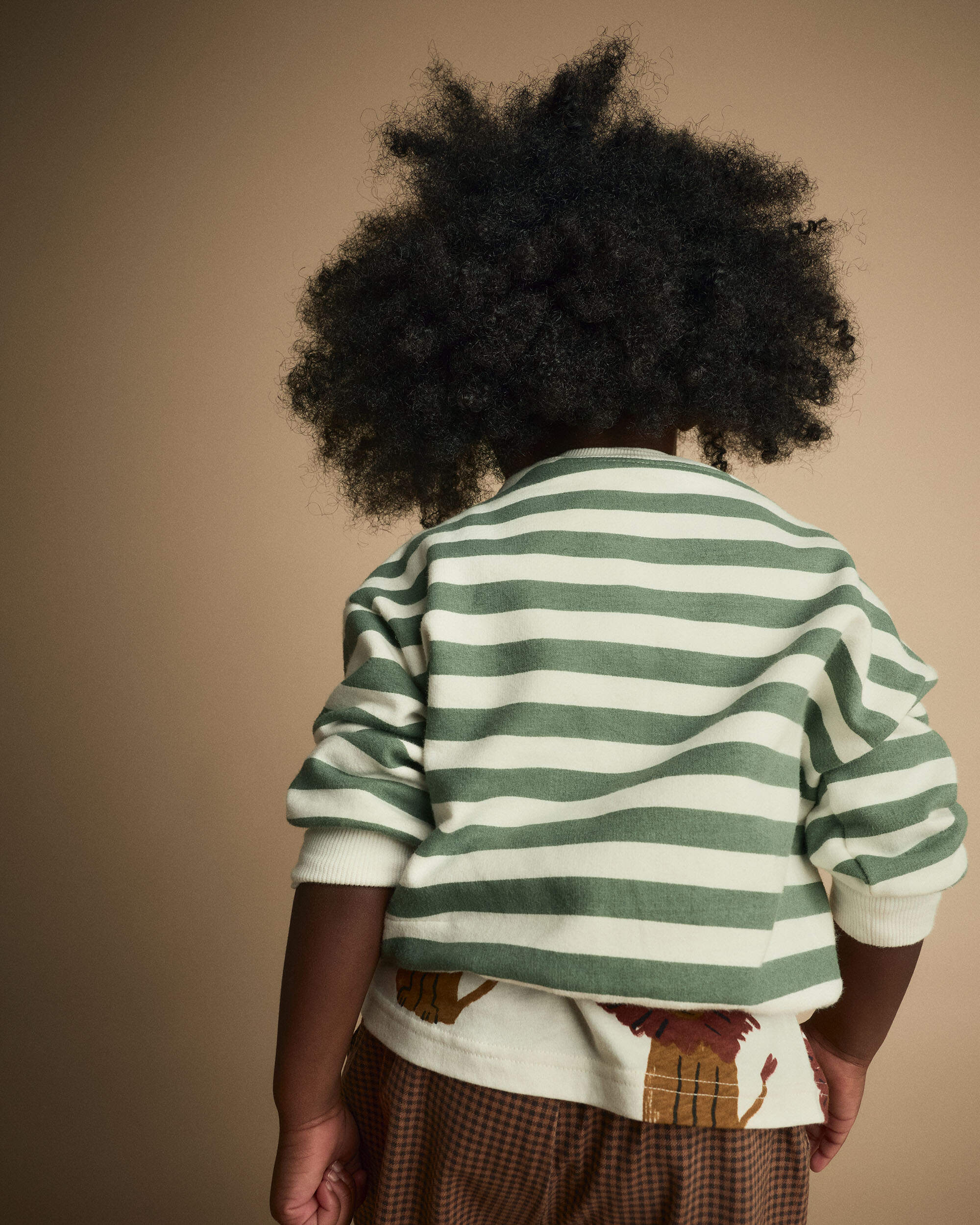 Toddler Otter Sweatshirt™ with Pockets Stripes - Olive/Cream