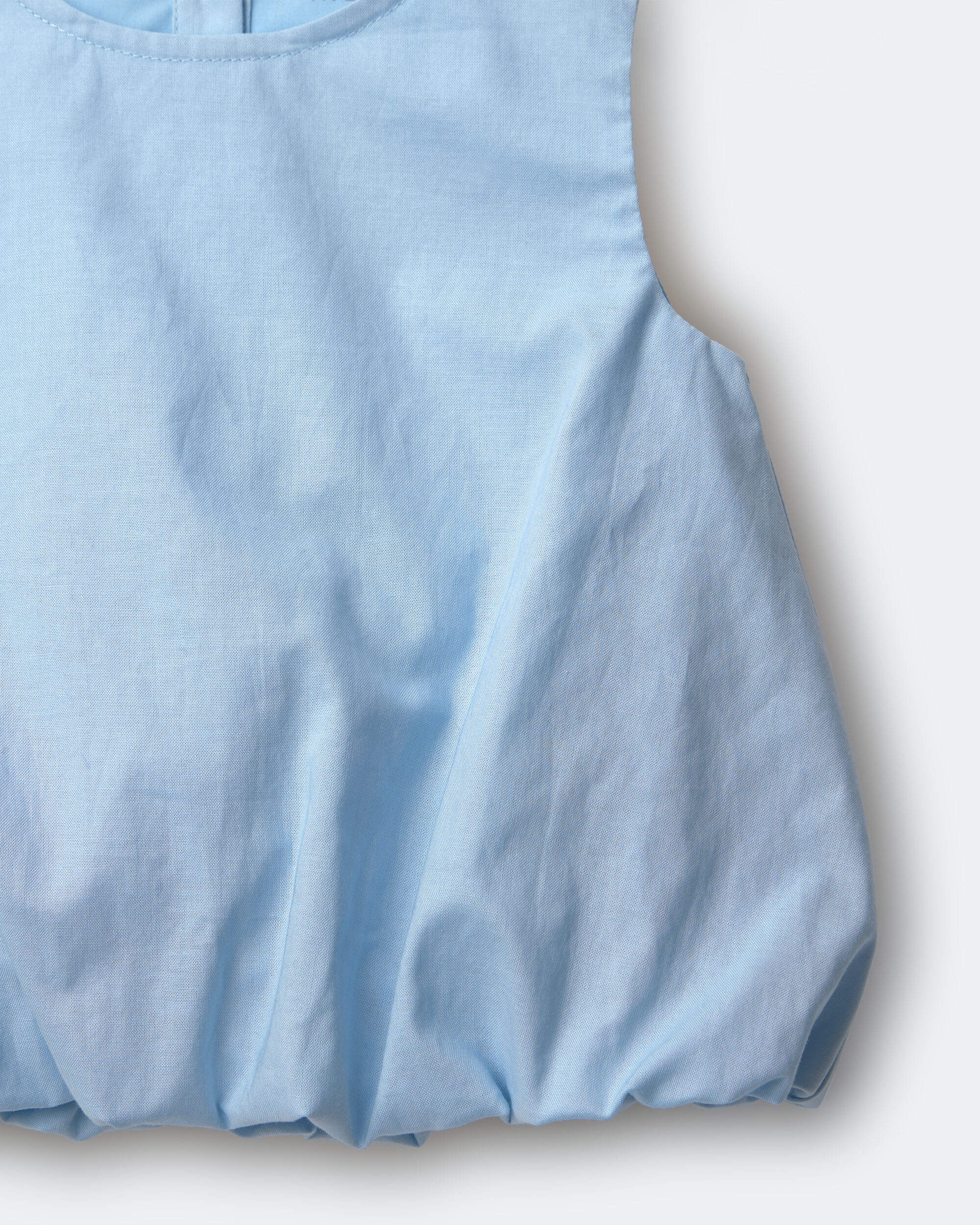 Toddler Girl Bubble Hem Top - Blue