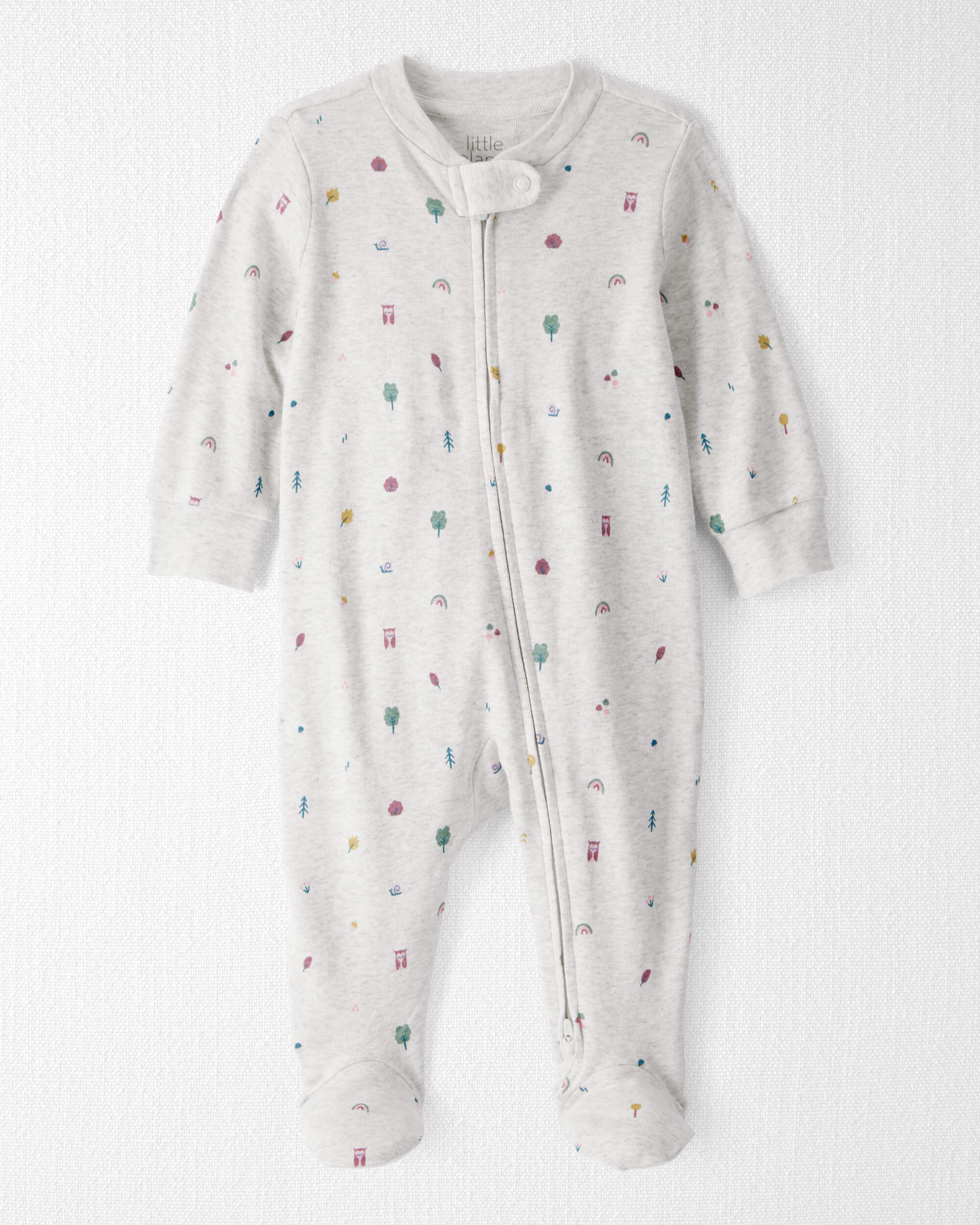 Baby Girl Organic Cotton Sleep & Play Pyjamas Icon Town Print