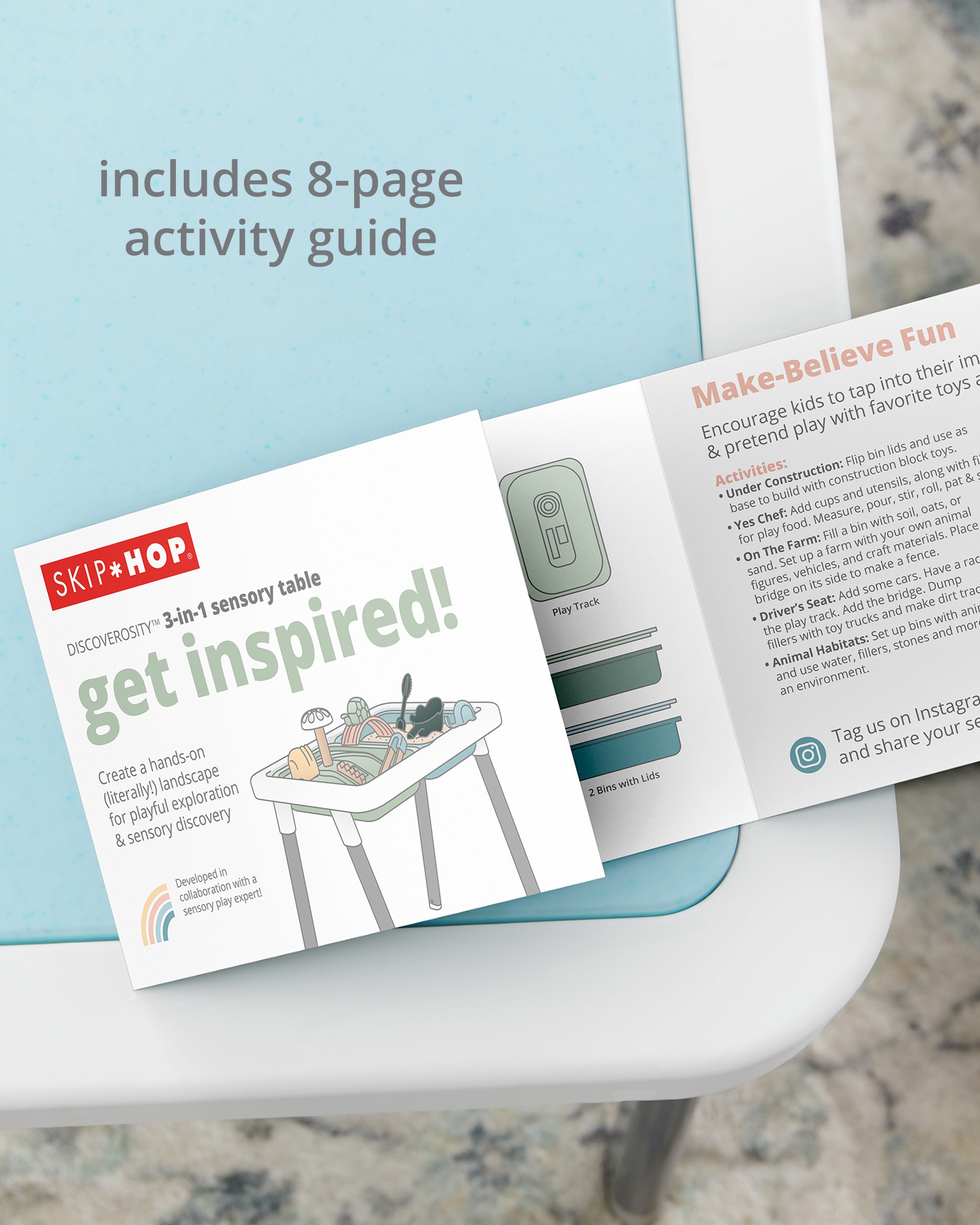 Discoverosity 3-in-1 Toddler Sensory Table