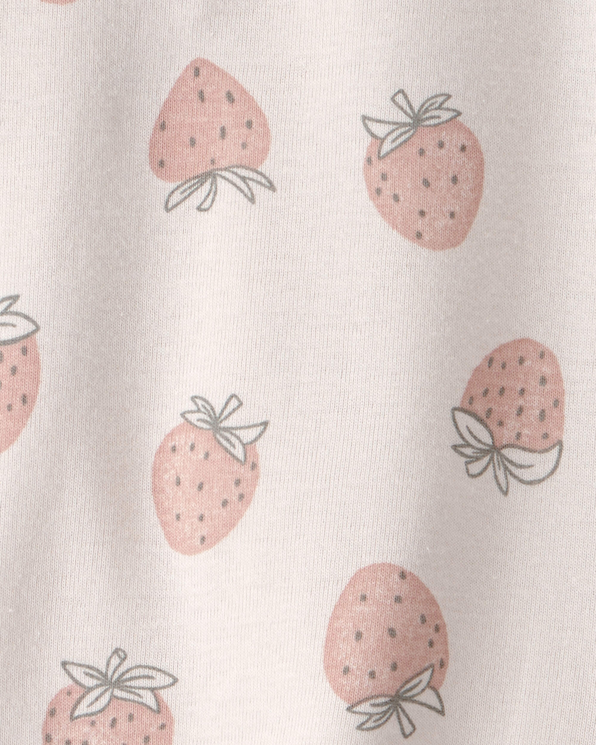 Baby Girl 2-Piece Organic Cotton Pyjama Strawberry-Print