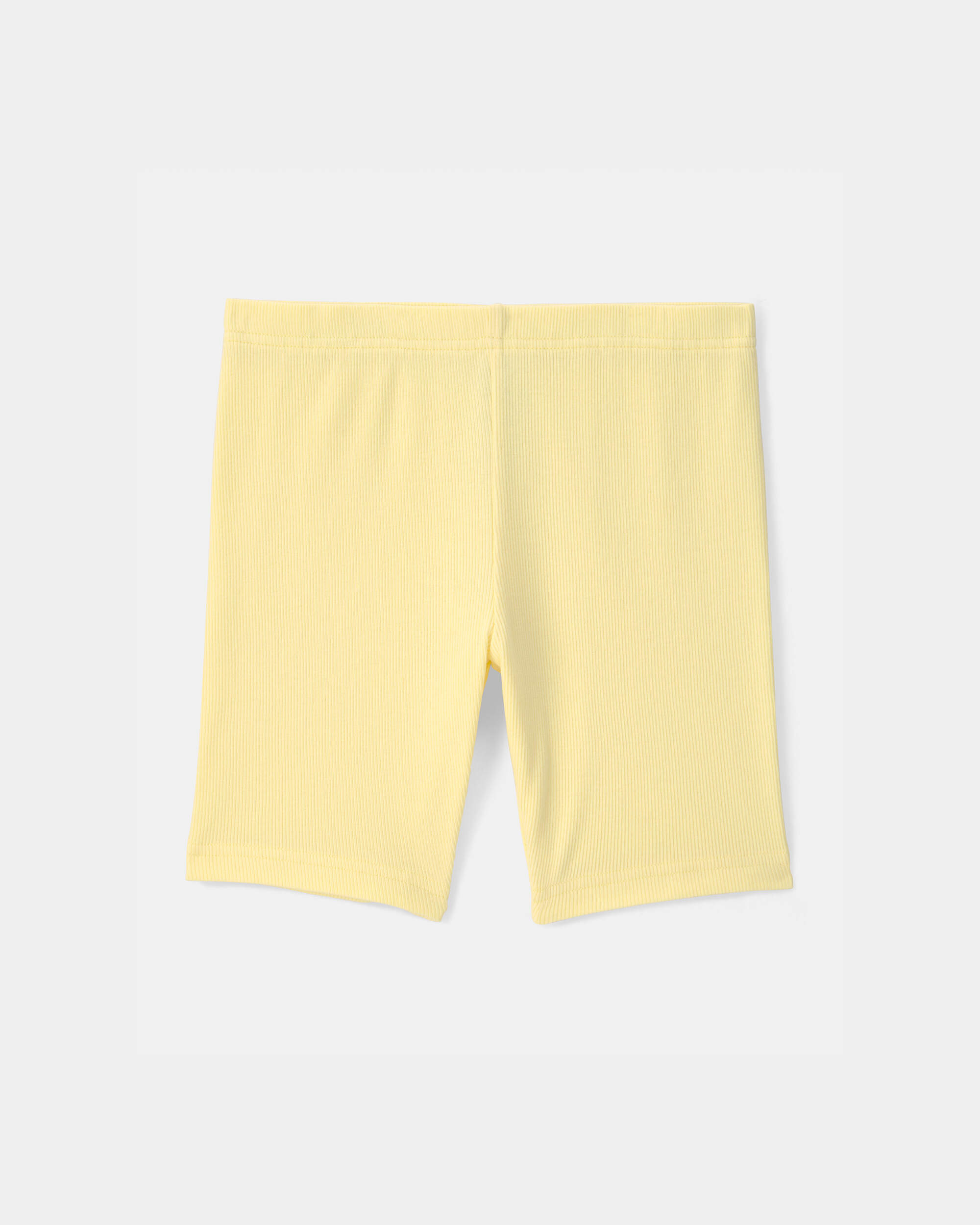 Girls Solid Bike Shorts - Yellow