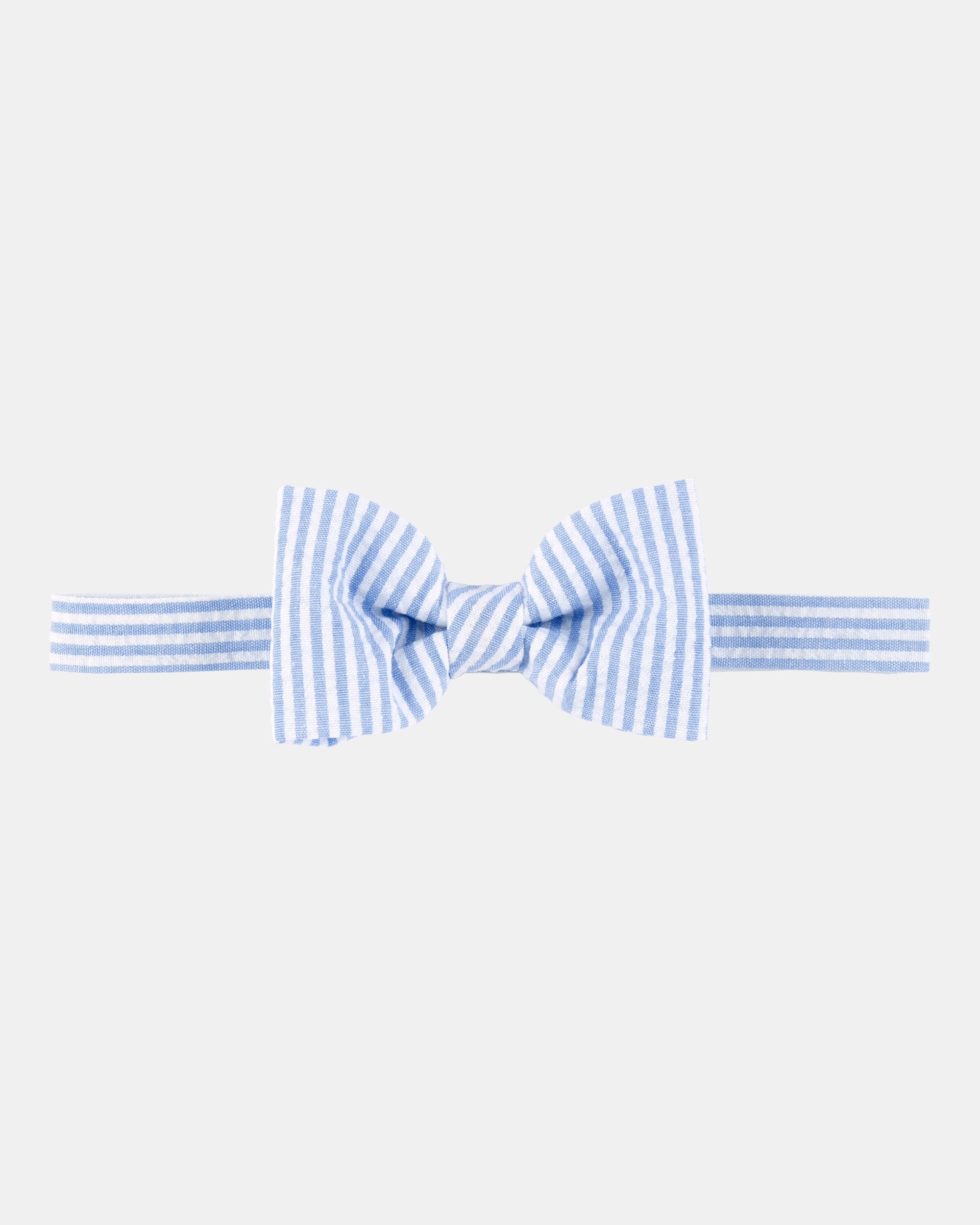 Seersucker Bow Tie - Blue