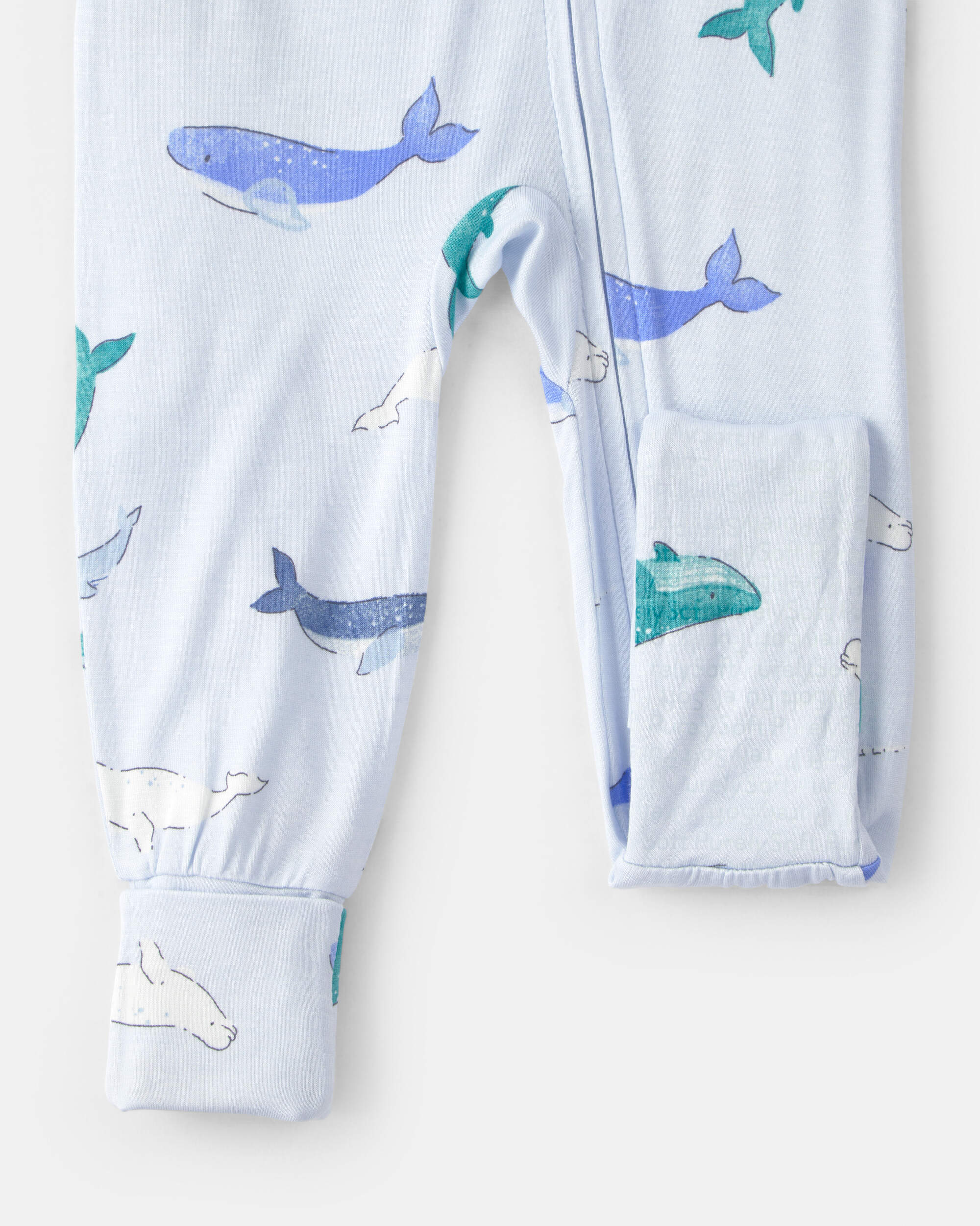 Baby Whale PurelySoft Snug Fit 1-Piece Pyjama - Blue