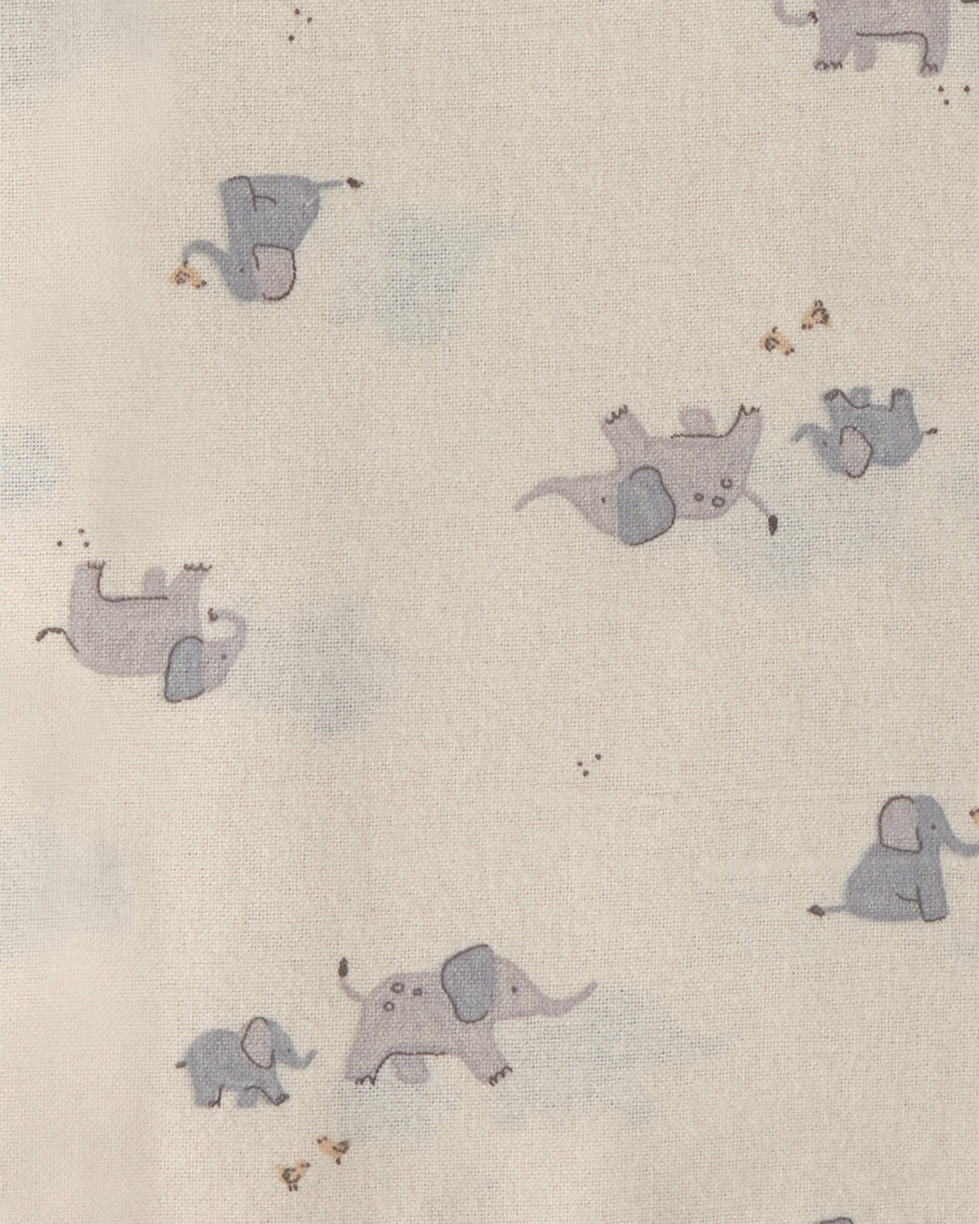Baby 4-Pack Elephant Receiving Blankets - Grey/Ivory