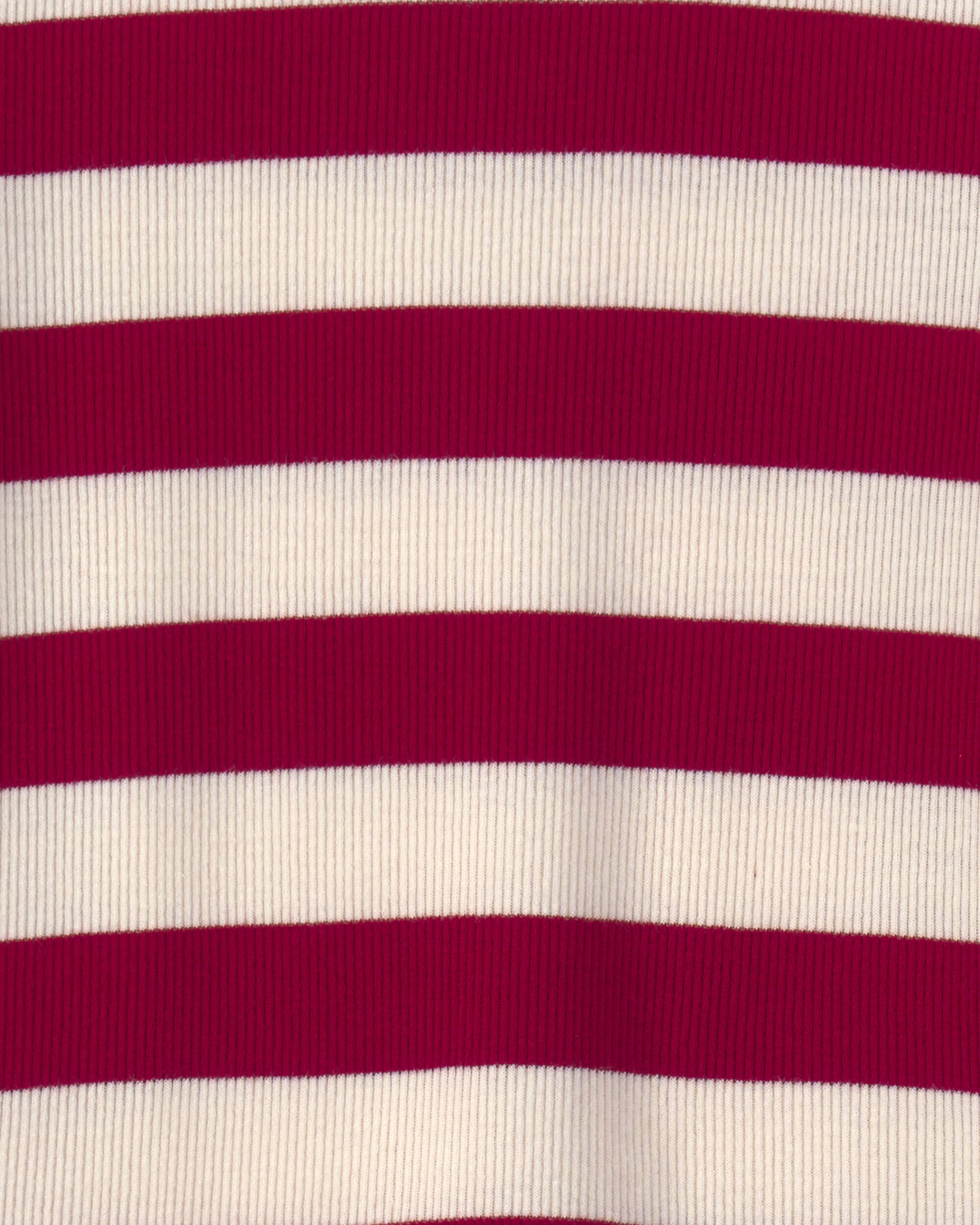 Toddler 2-Piece Organic Cotton Ribbed Pyjamas Stripes