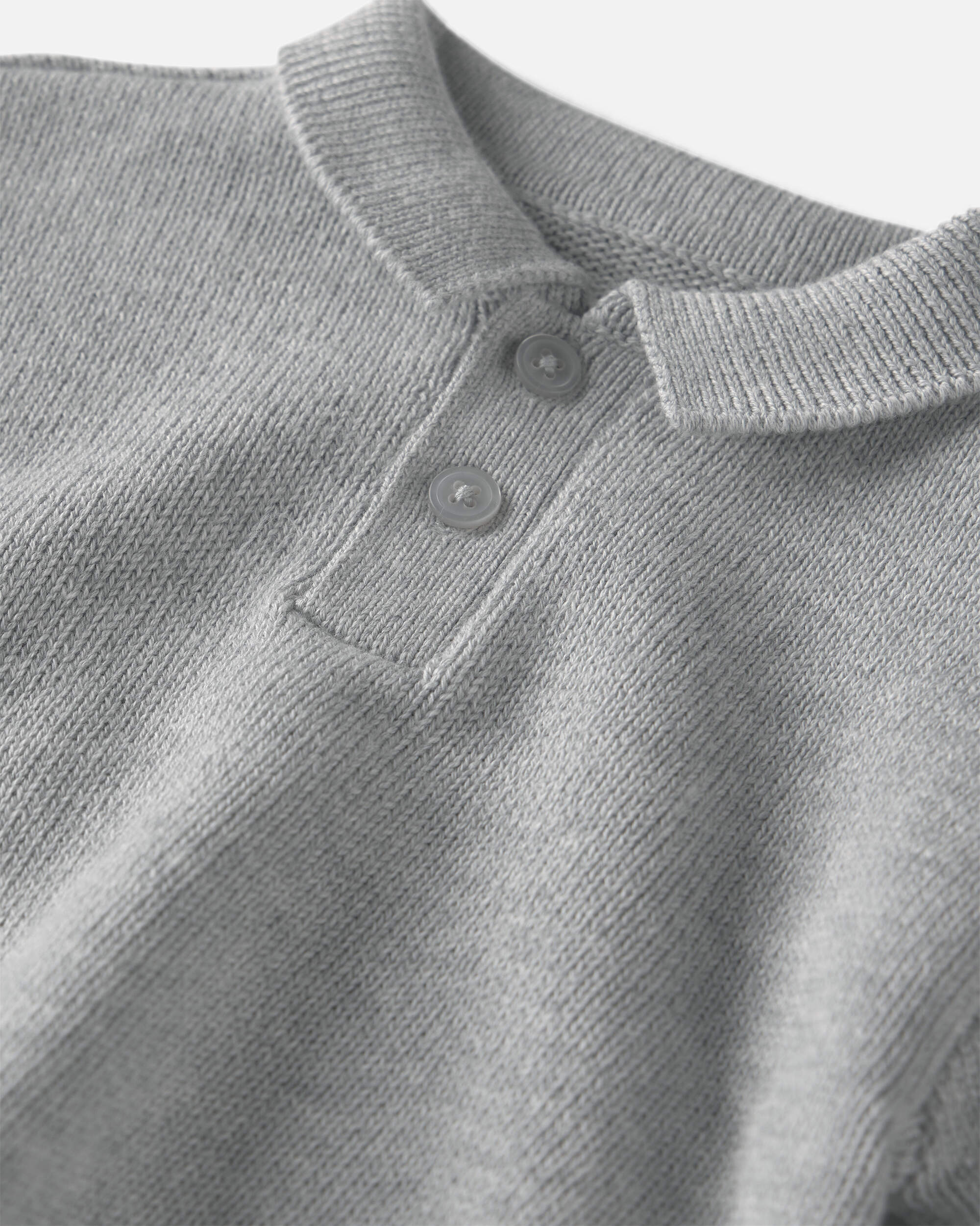 Baby Boy Organic Cotton Sweater Knit Polo