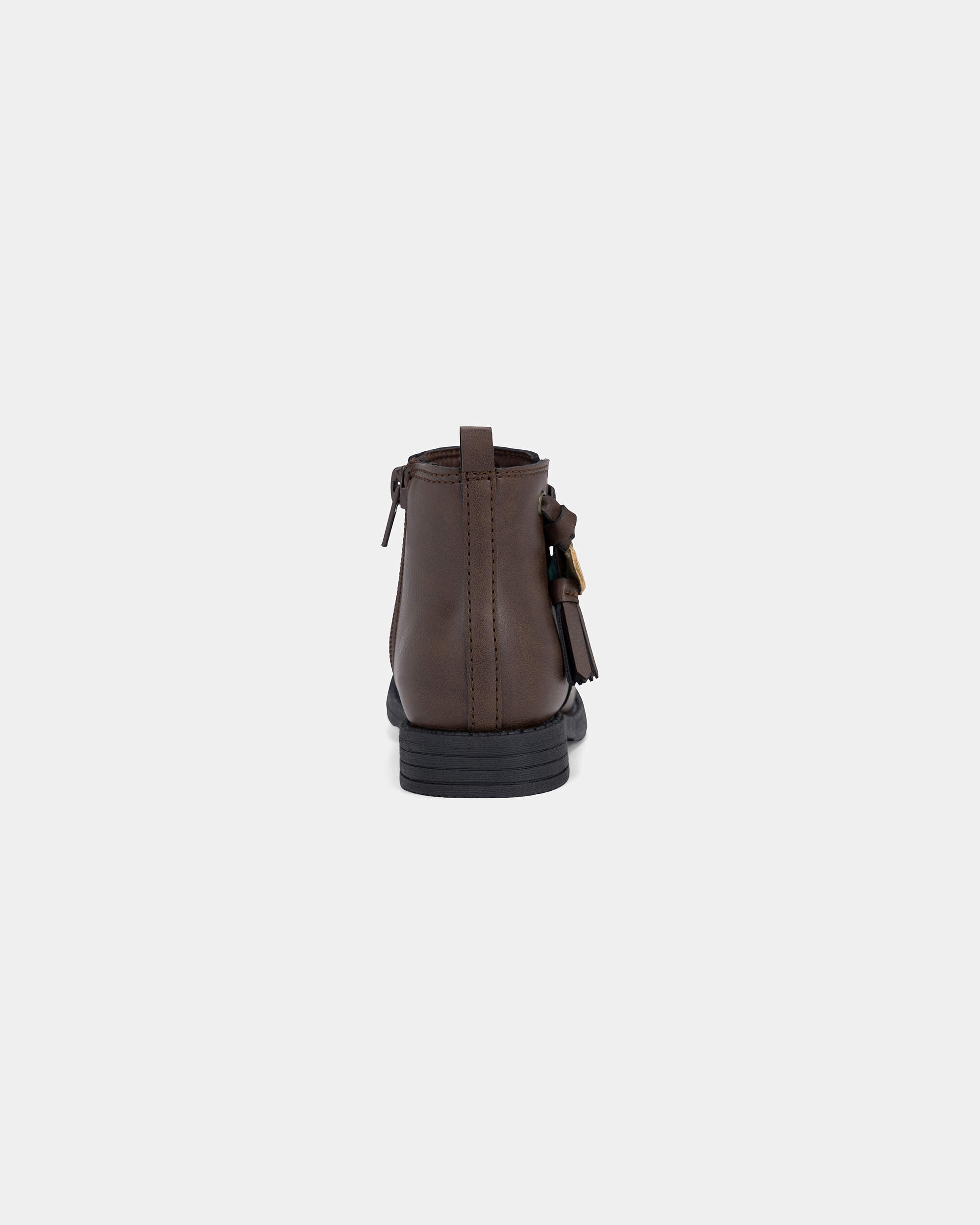Toddler Girl Heart Charm Boots - Brown