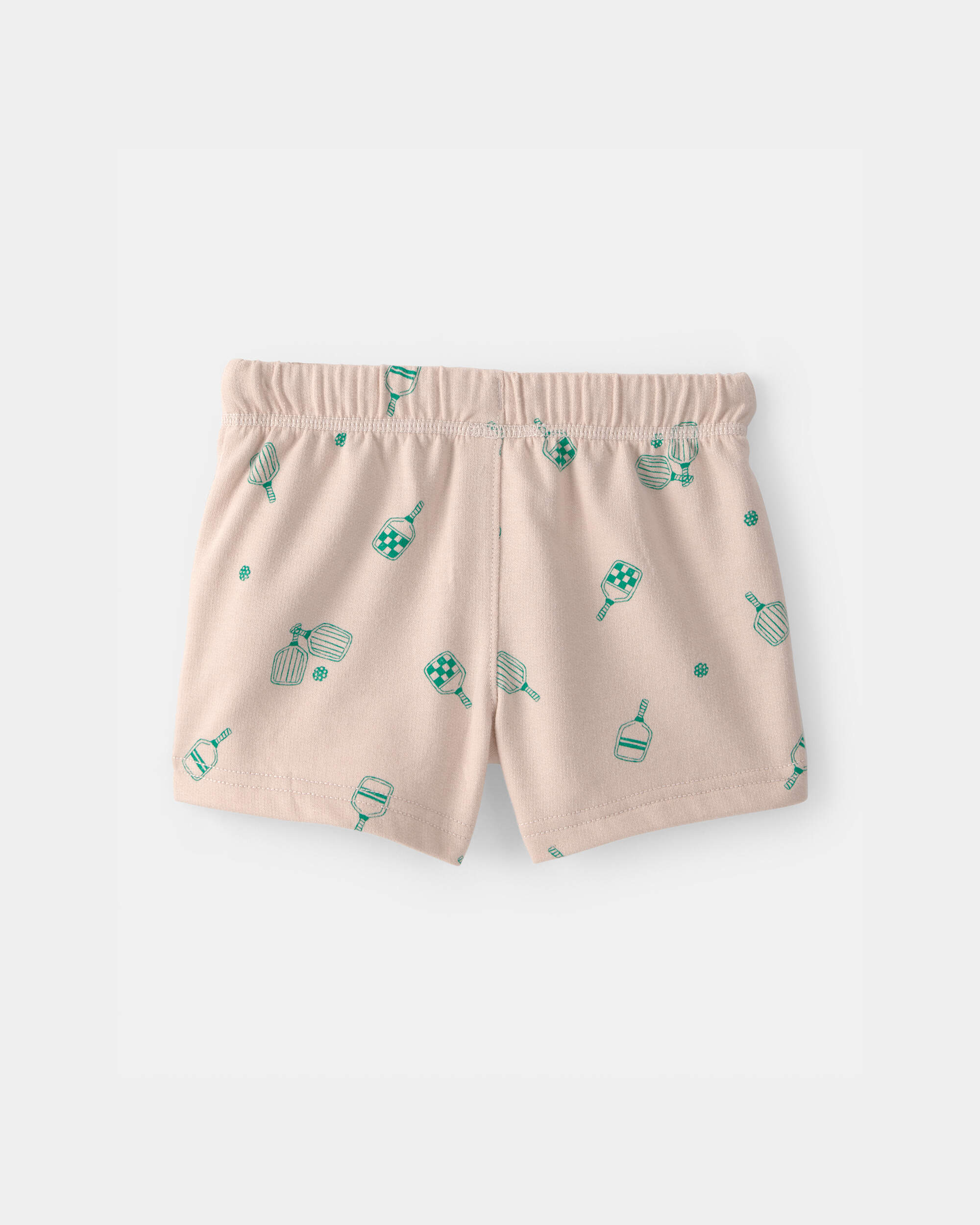 Baby Boy Pickleball French Terry Shorts - Brown