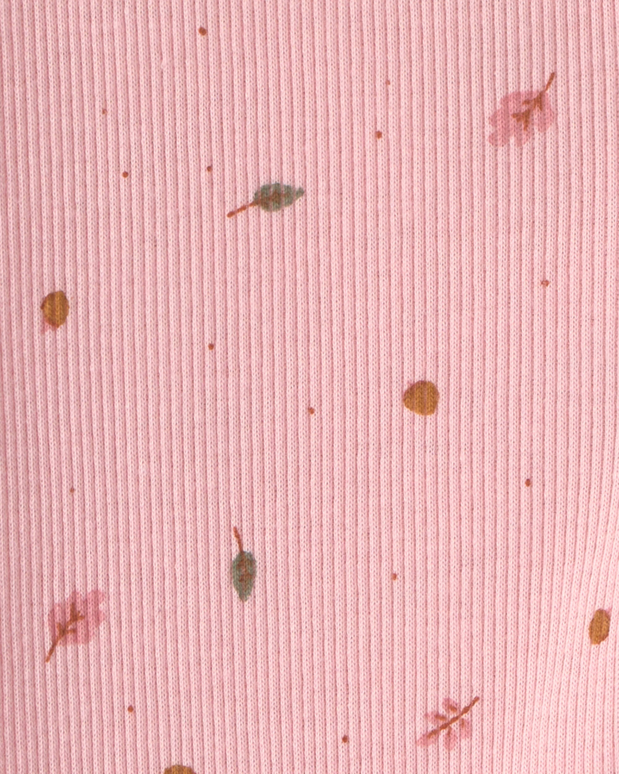 Baby Girl 3-Piece Leaves Layering Set - Pink