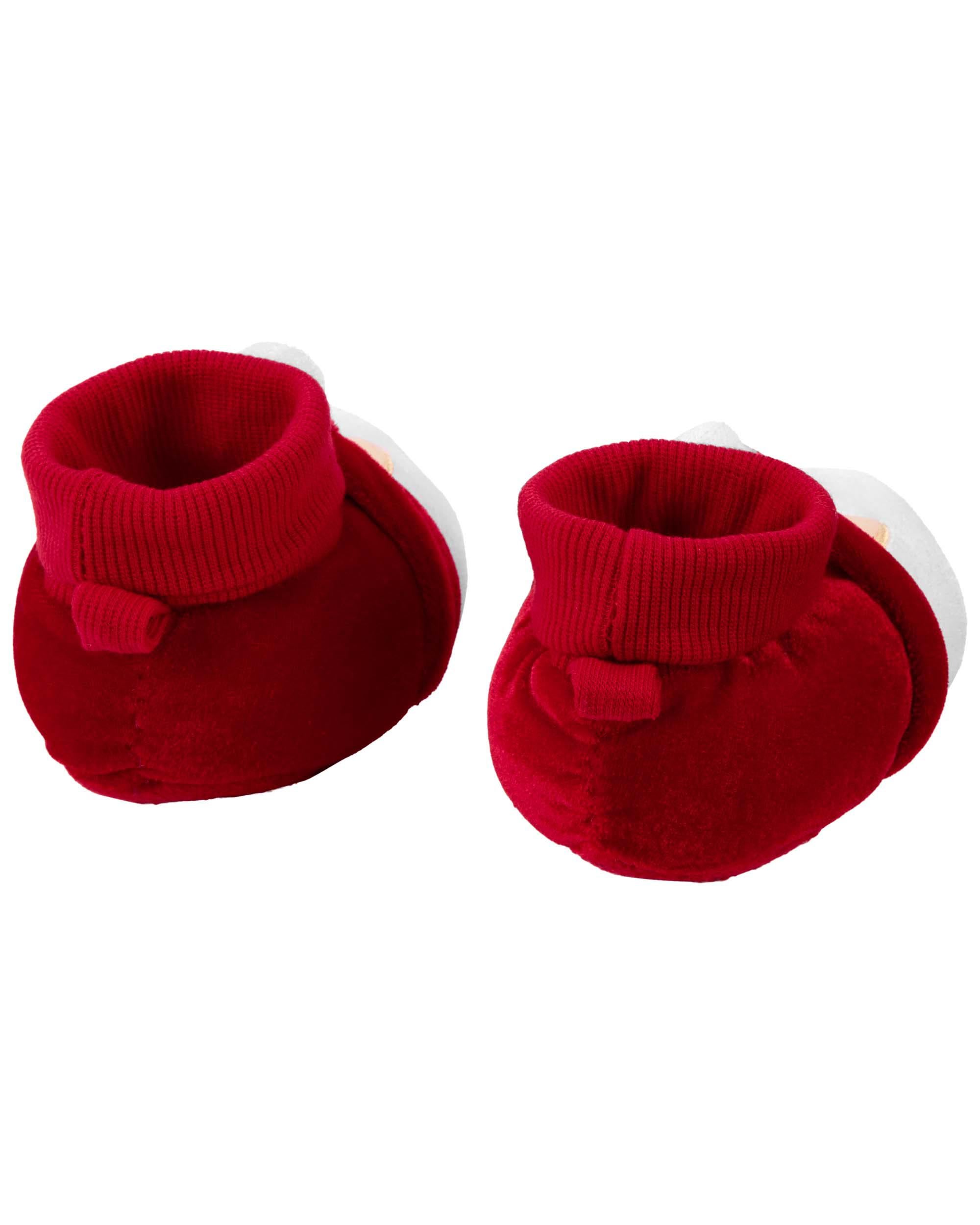 Red Baby Santa Soft Slippers Carter s Oshkosh Canada