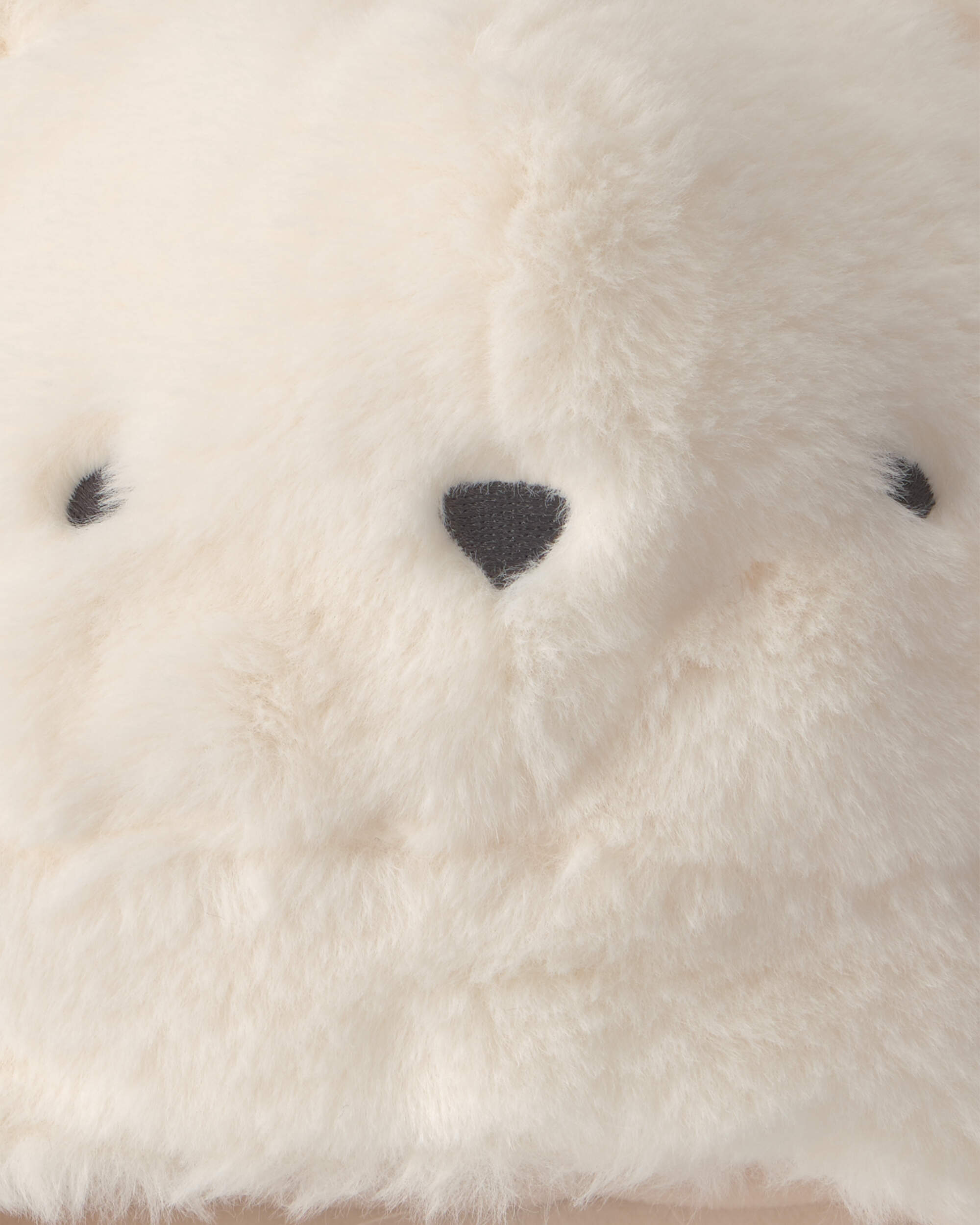 Baby Polar Bear Christmas Fleece Hat - Cream