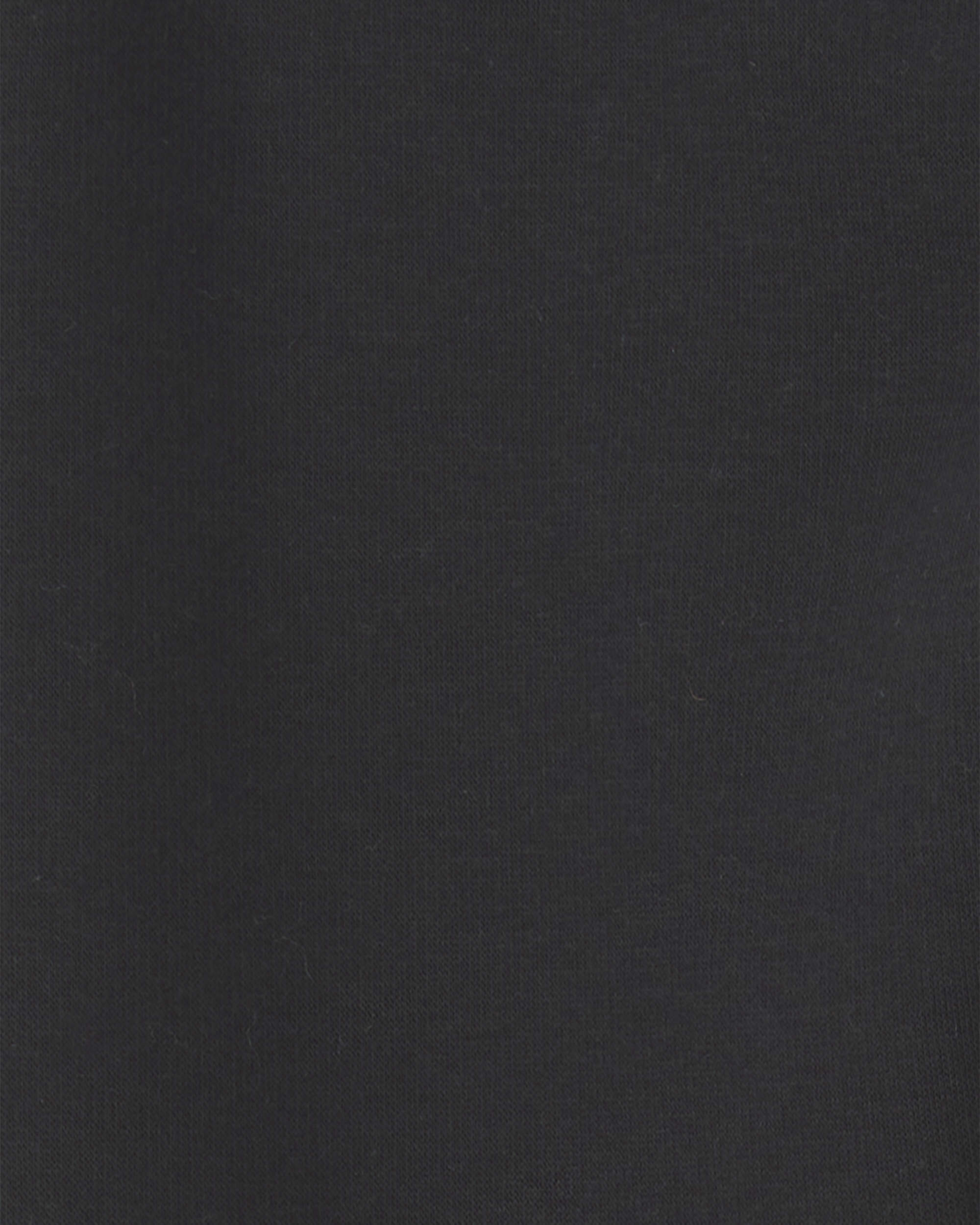 Girls Fleece Pull-On Stretch Leggings - Black