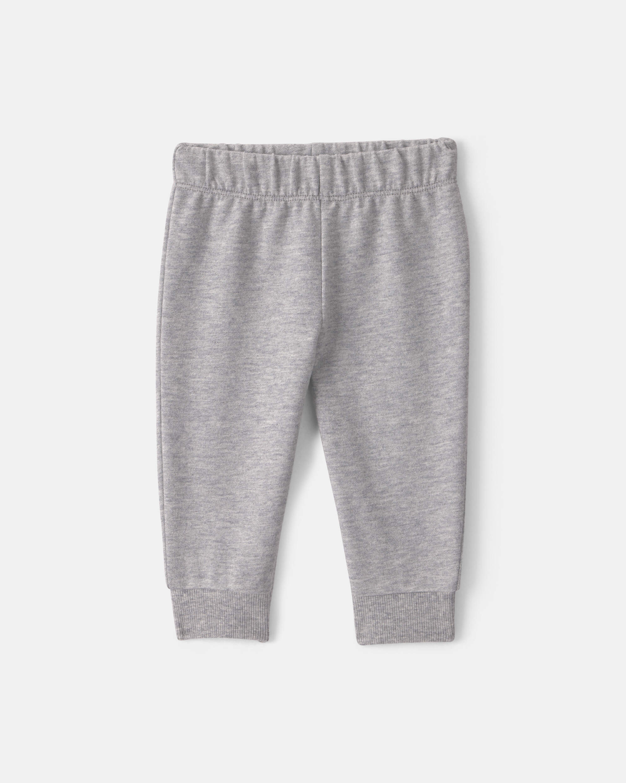 Baby Boy 3-Piece Quilted French Terry Layering Set - Grey