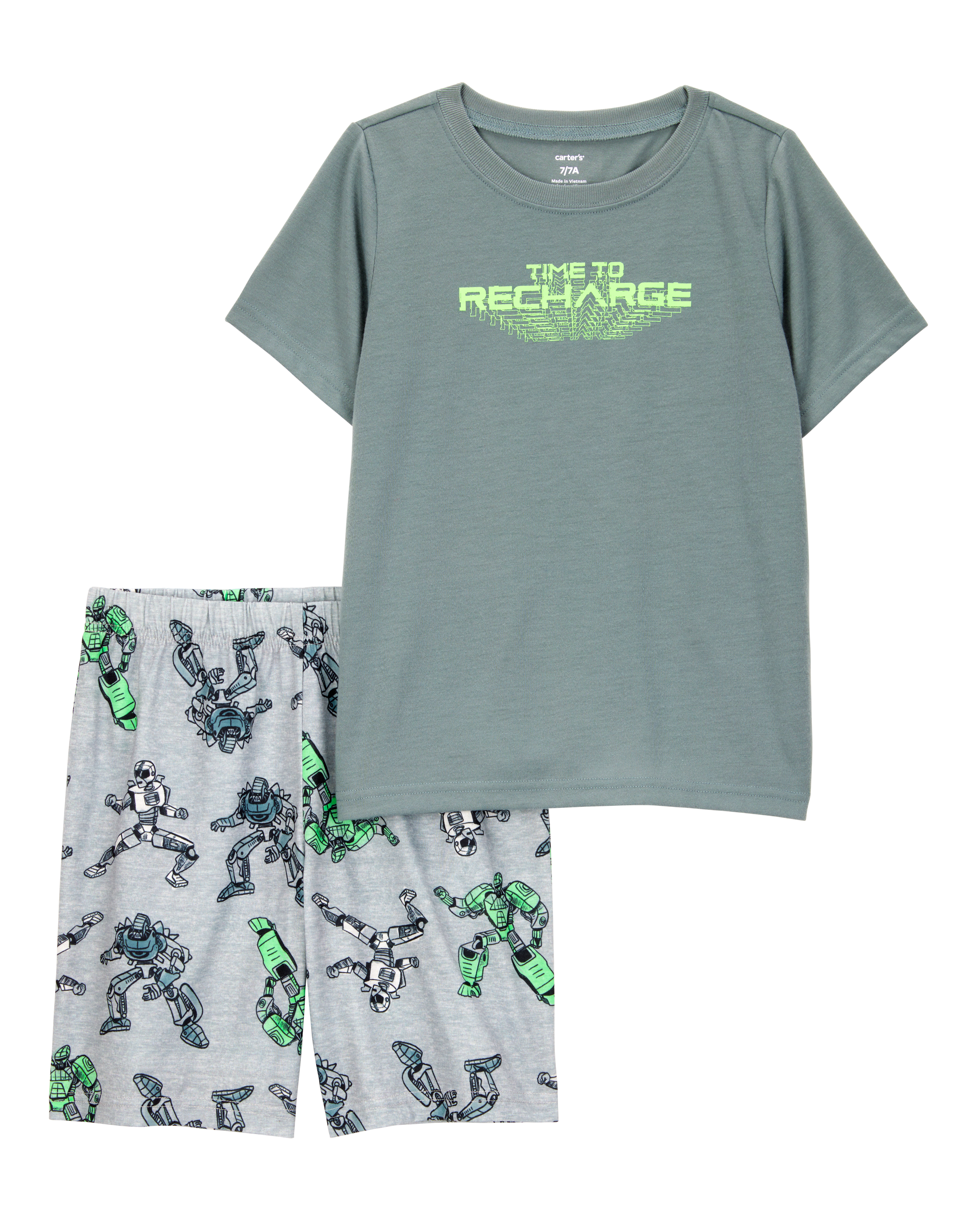 Kid Gaming Print Loose Fit 2-Piece Pyjamas