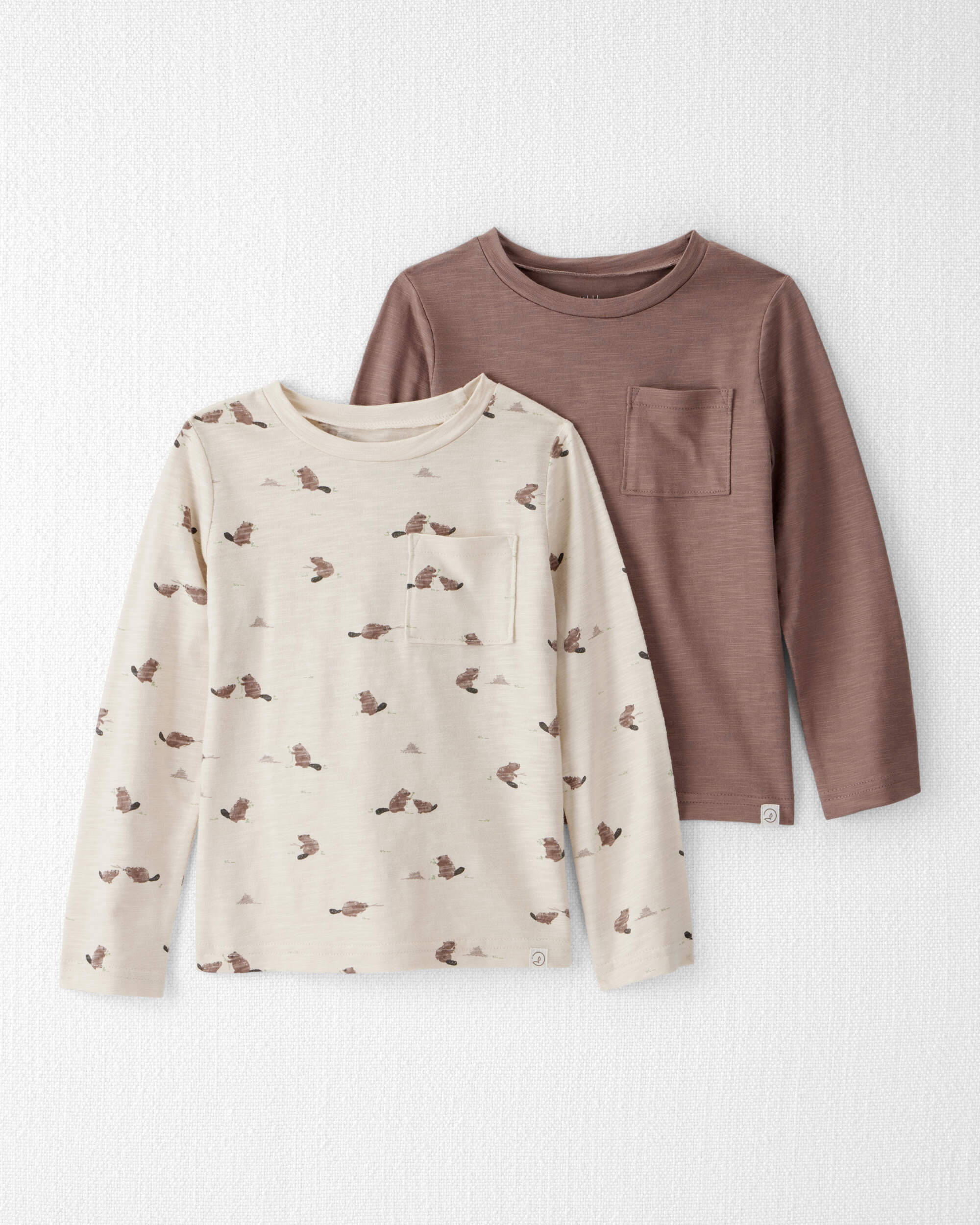 Toddler Boy 2-Pack Organic Cotton Tees Beavers' Creek Print