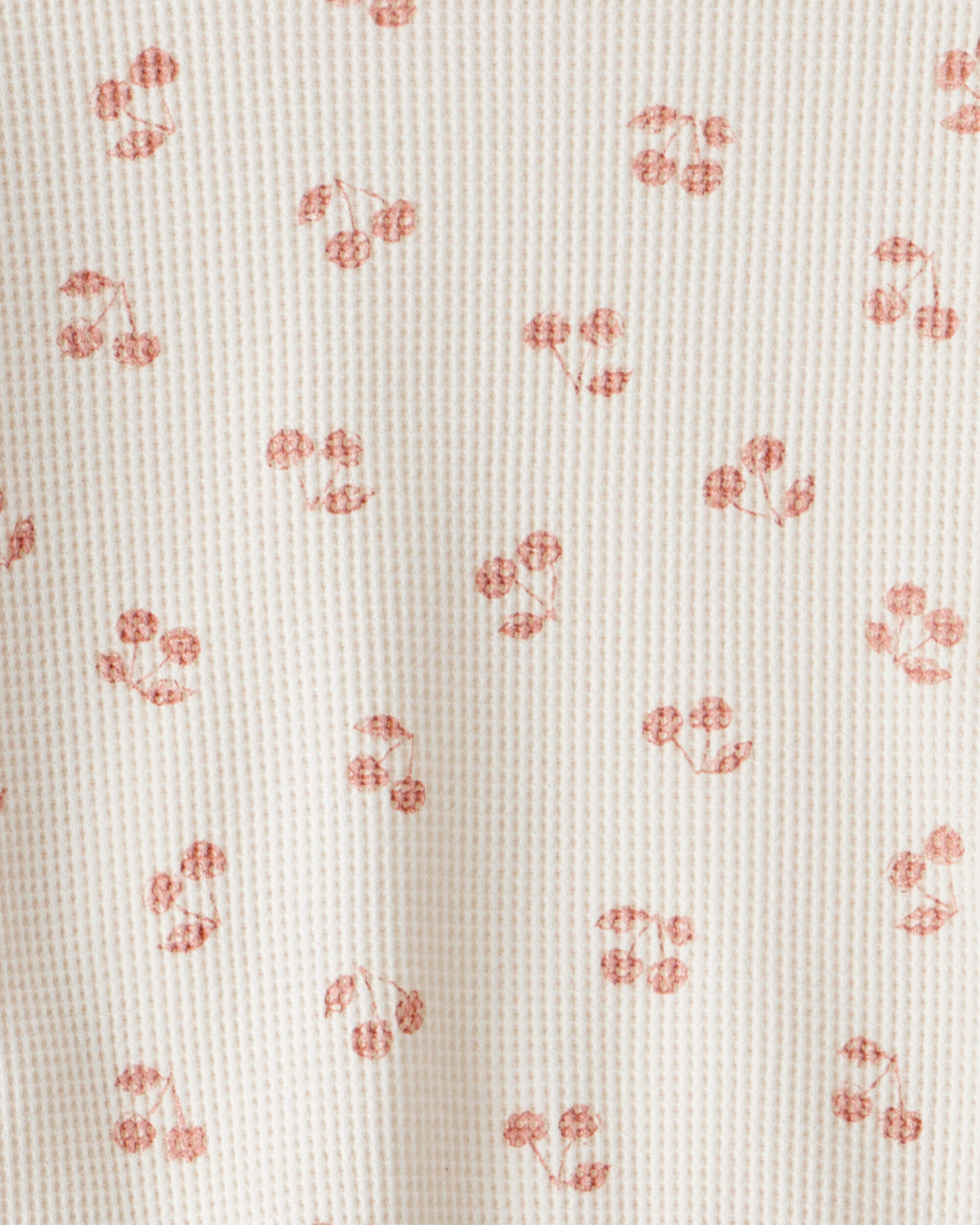 Toddler Girl 2-Piece Cherry Fruit Print Long-Sleeve Tee & Pant Set - Ivory