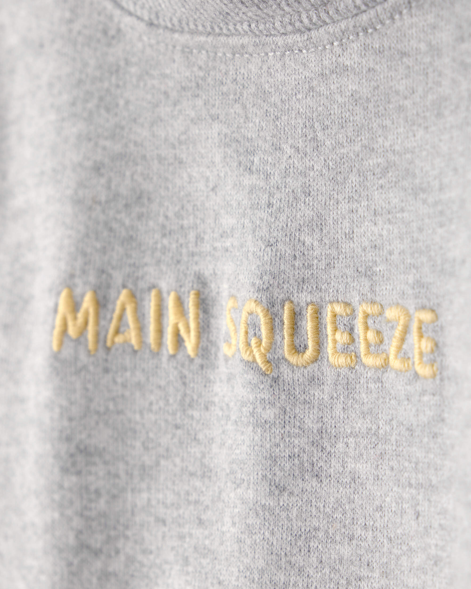 Baby Boy 'Main Squeeze' Short-Sleeve Hooded Romper - Grey