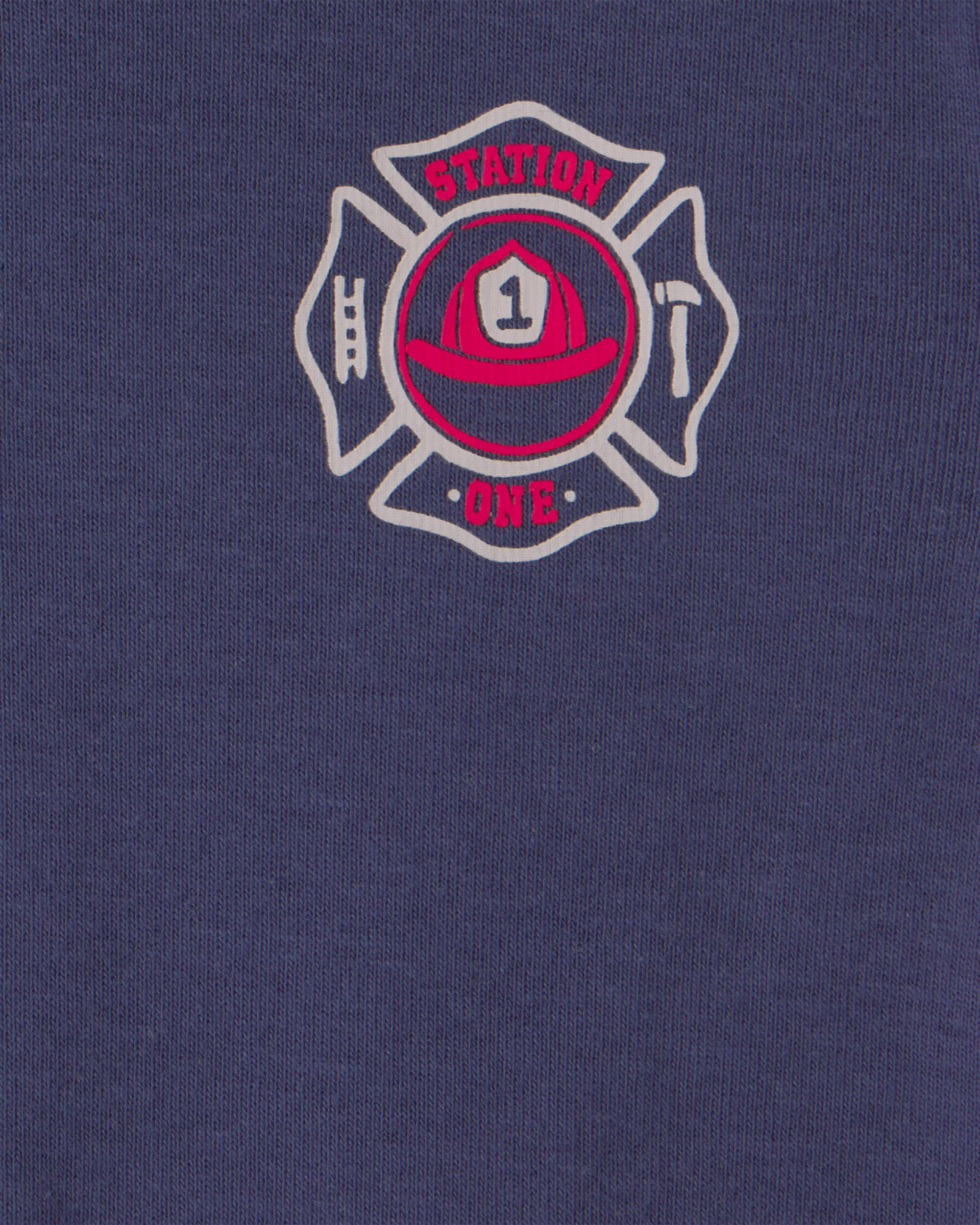 Baby Boy 5-Pack Firetruck Striped Short-Sleeve Bodysuits