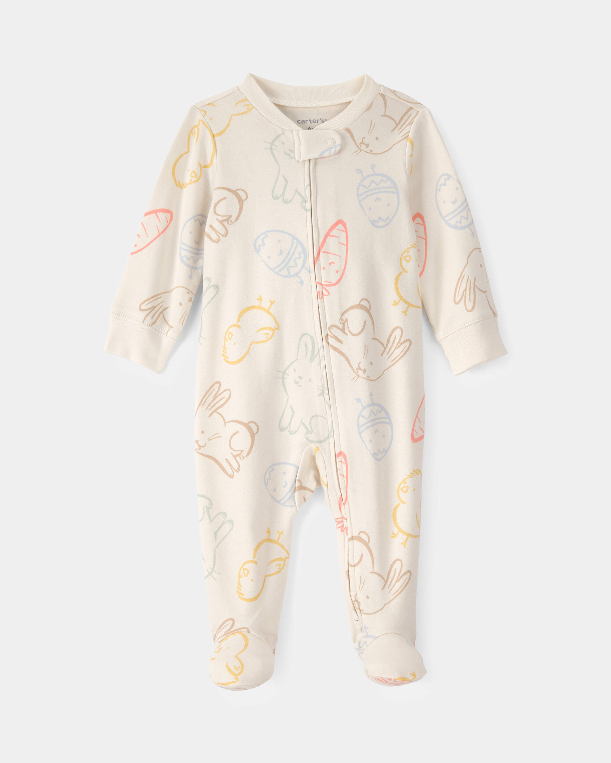 Baby Easter 100% Cotton Sleeper - Cream