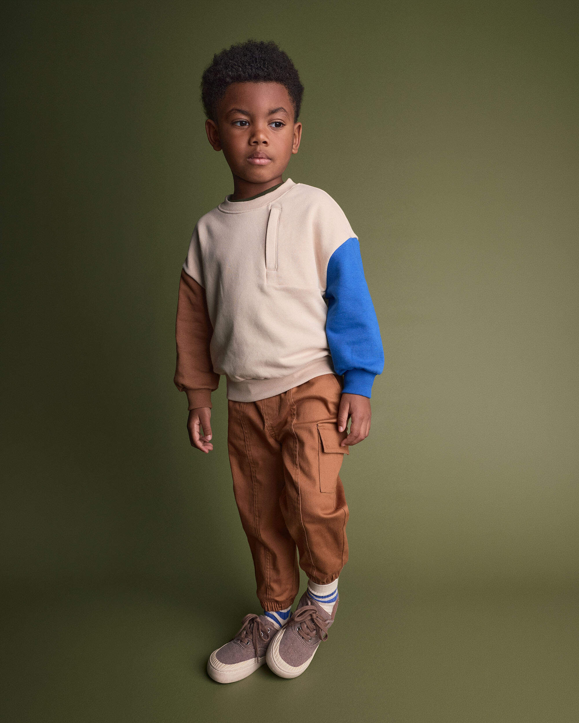 Toddler Front-Seam Joggers - Brown