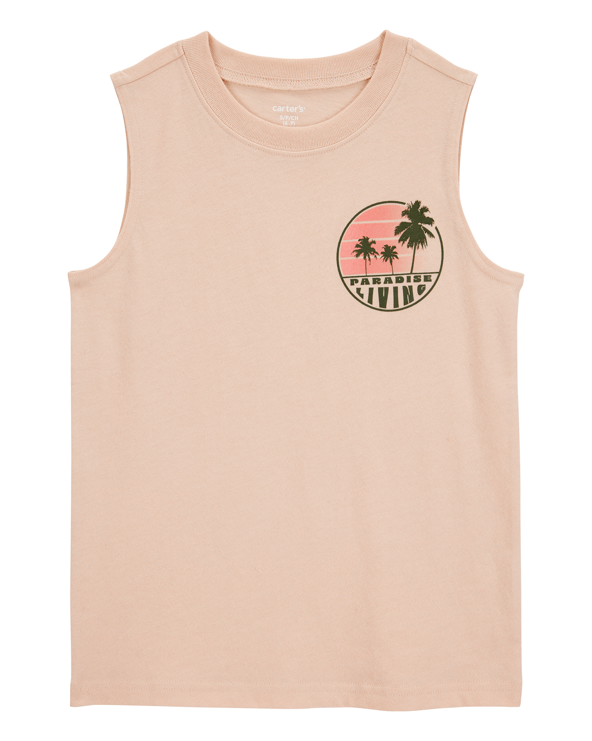 Kid Graphic Surf Tank - Brown