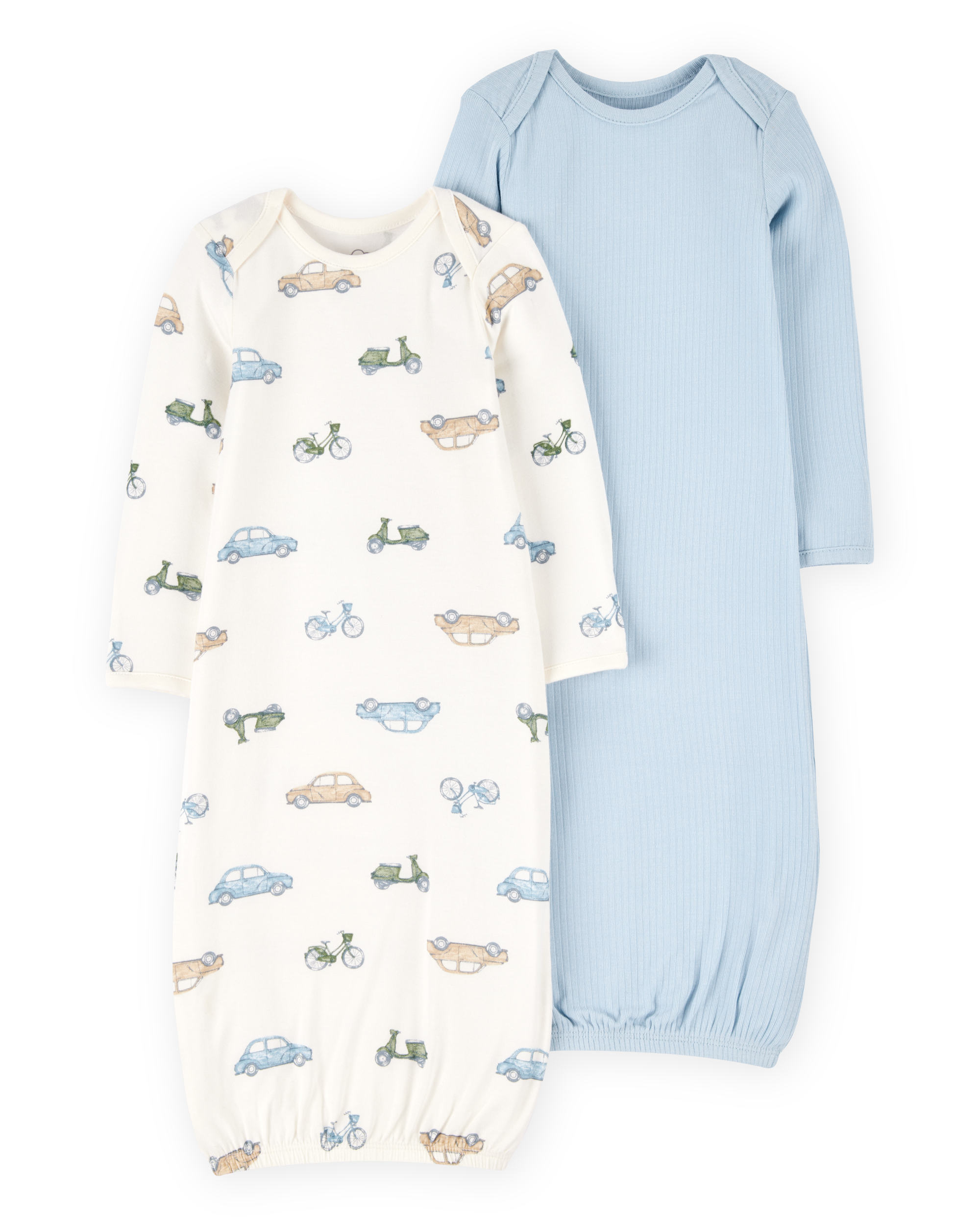 Baby Boy 2-Pack PurelySoft Sleeper Gowns - Blue