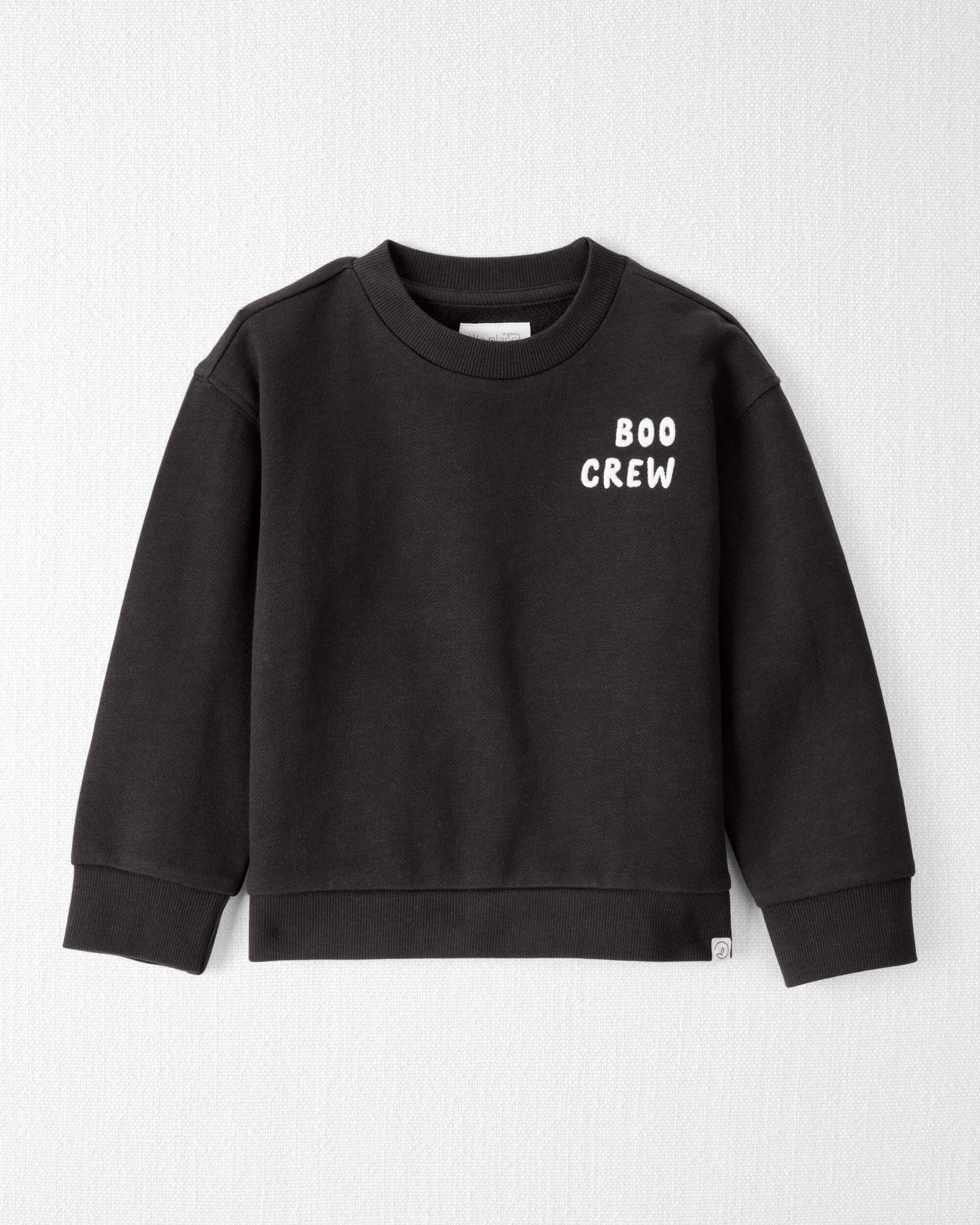 Toddler Organic Cotton Boo Crew Sweatshirt