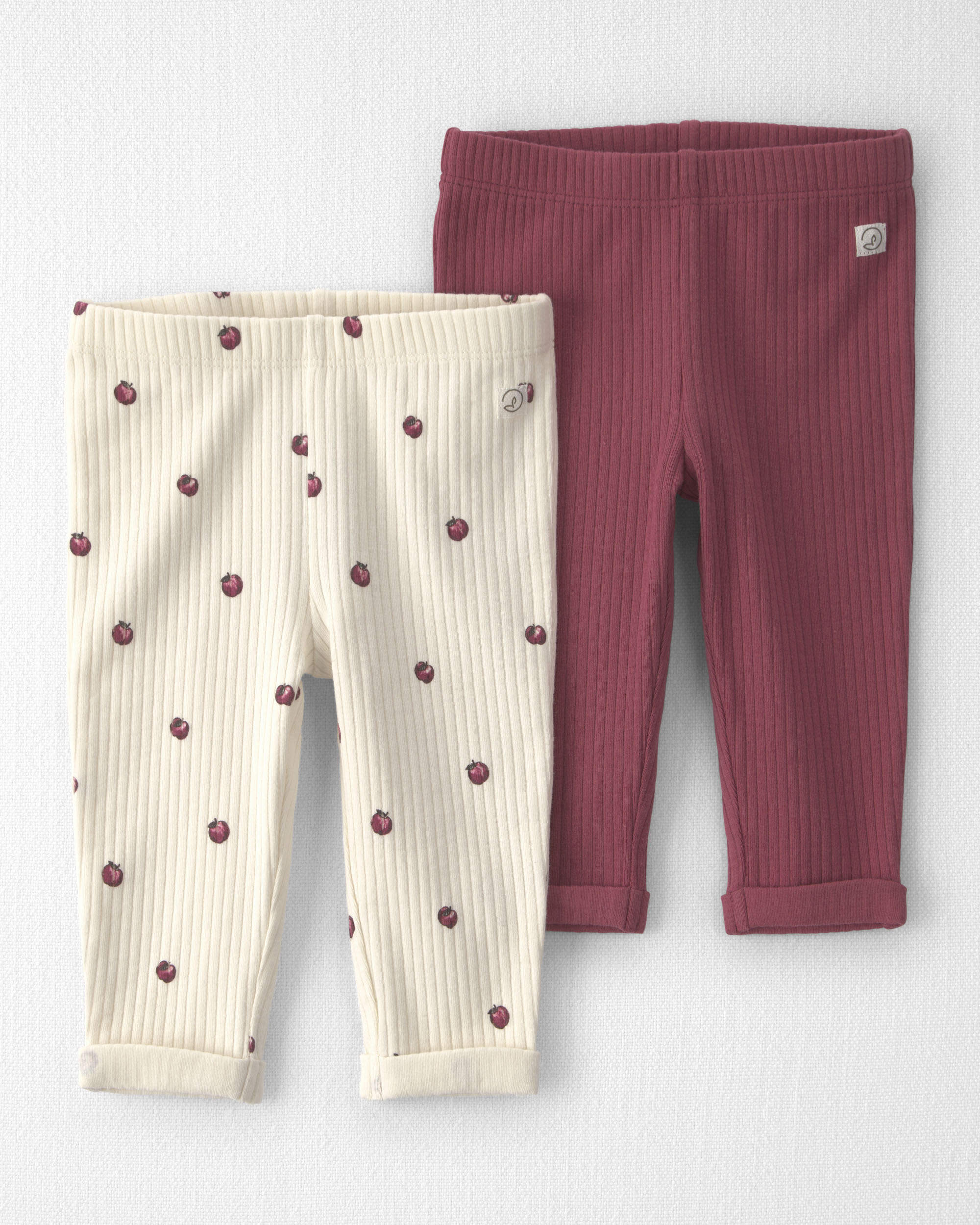 Baby Girl 2-Pack Organic Cotton Leggings