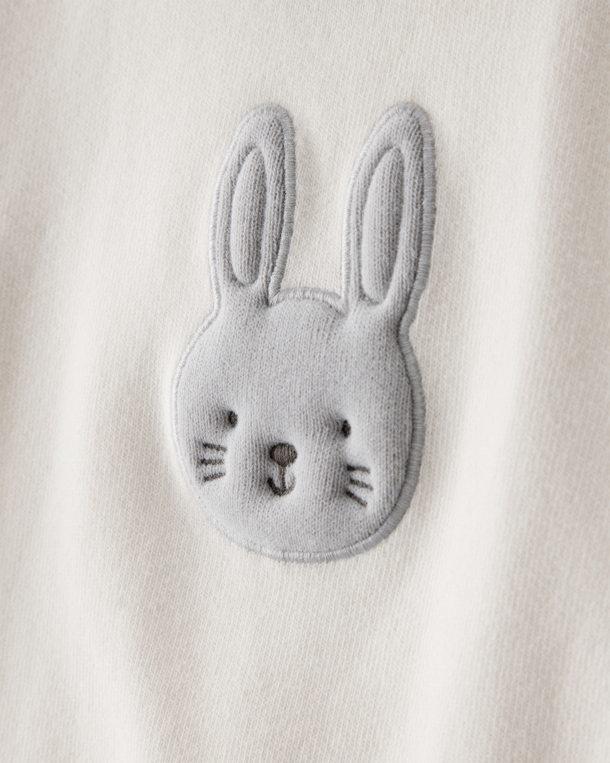 Baby Girl Bunny Long-Sleeve Tee - Ivory