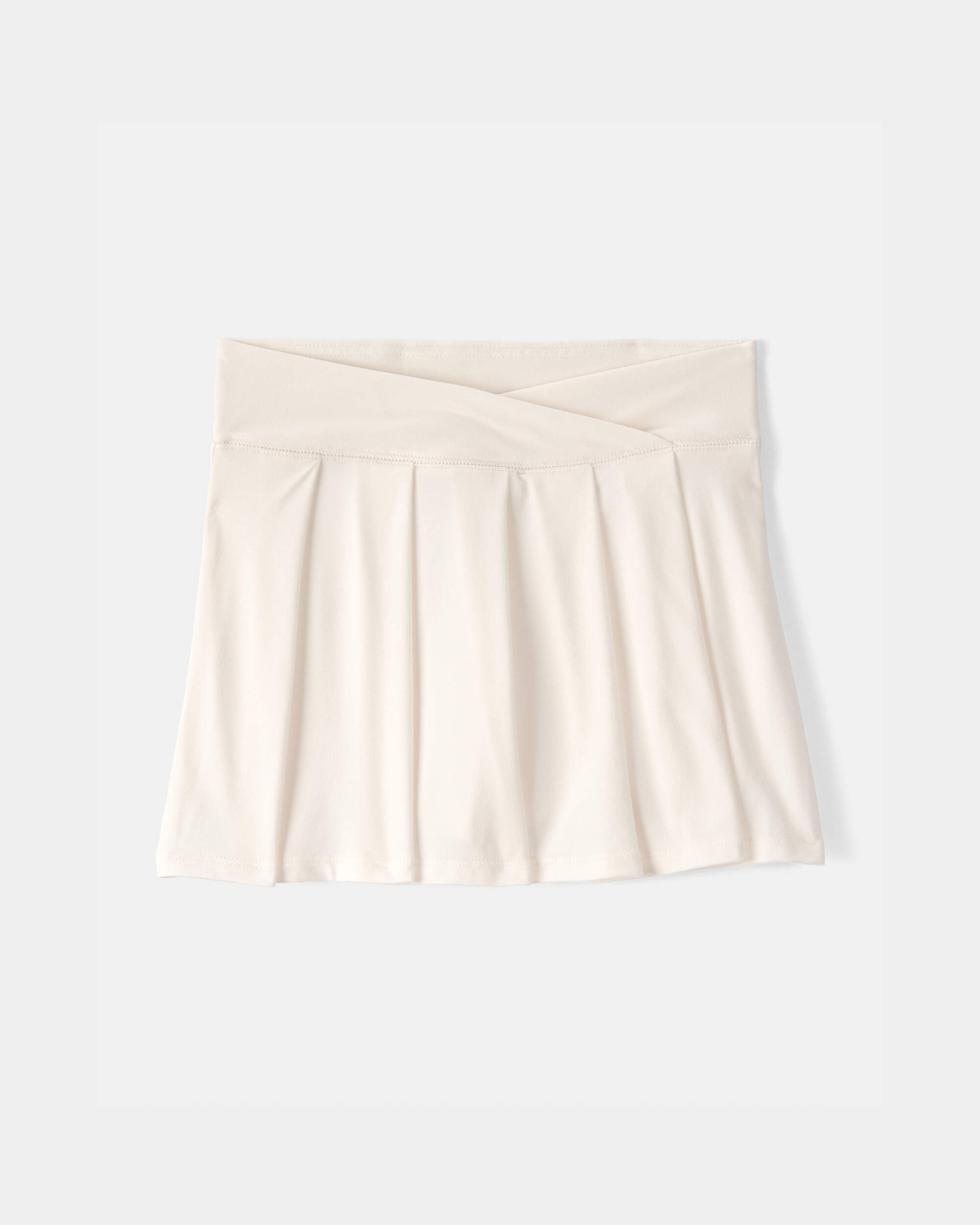 Girls Pleated Active Skort - White