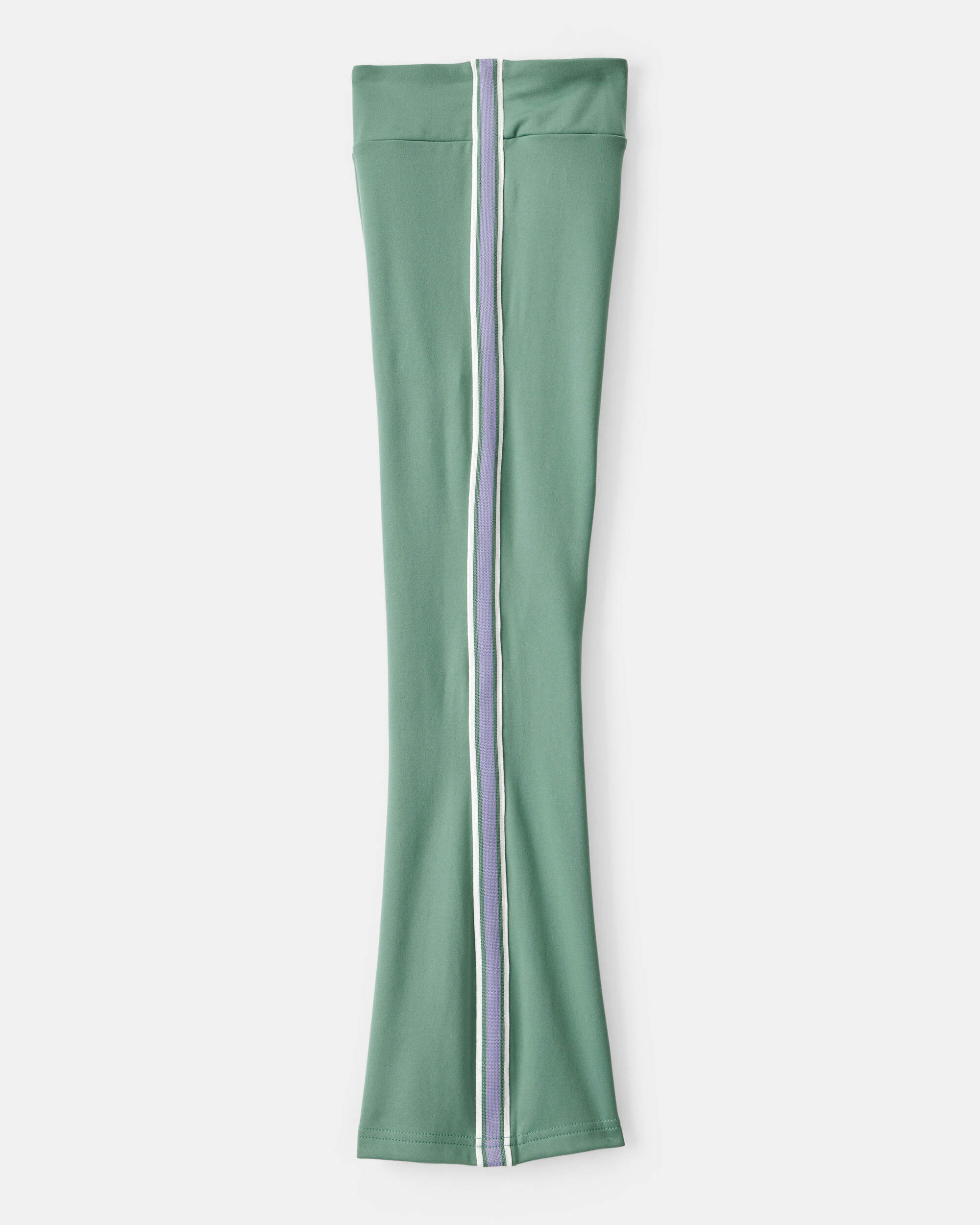 Girls Knit Flare Active Pants - Green