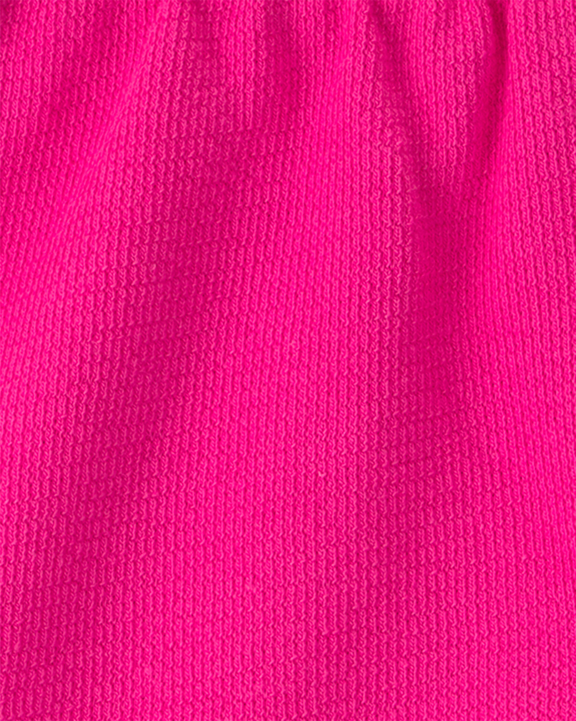 Baby Girl Drawstring Shorts - Pink