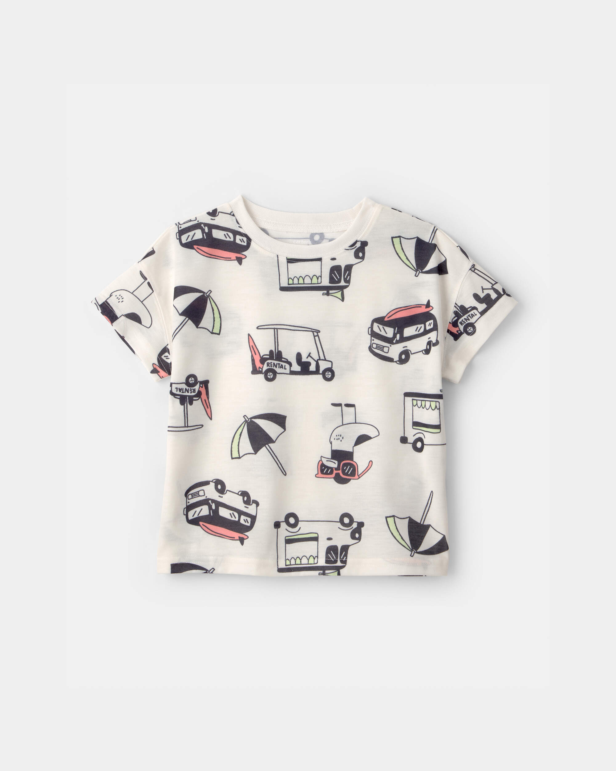 Toddler Boy 2-Piece Beach Short-Sleeve Pyjama Set