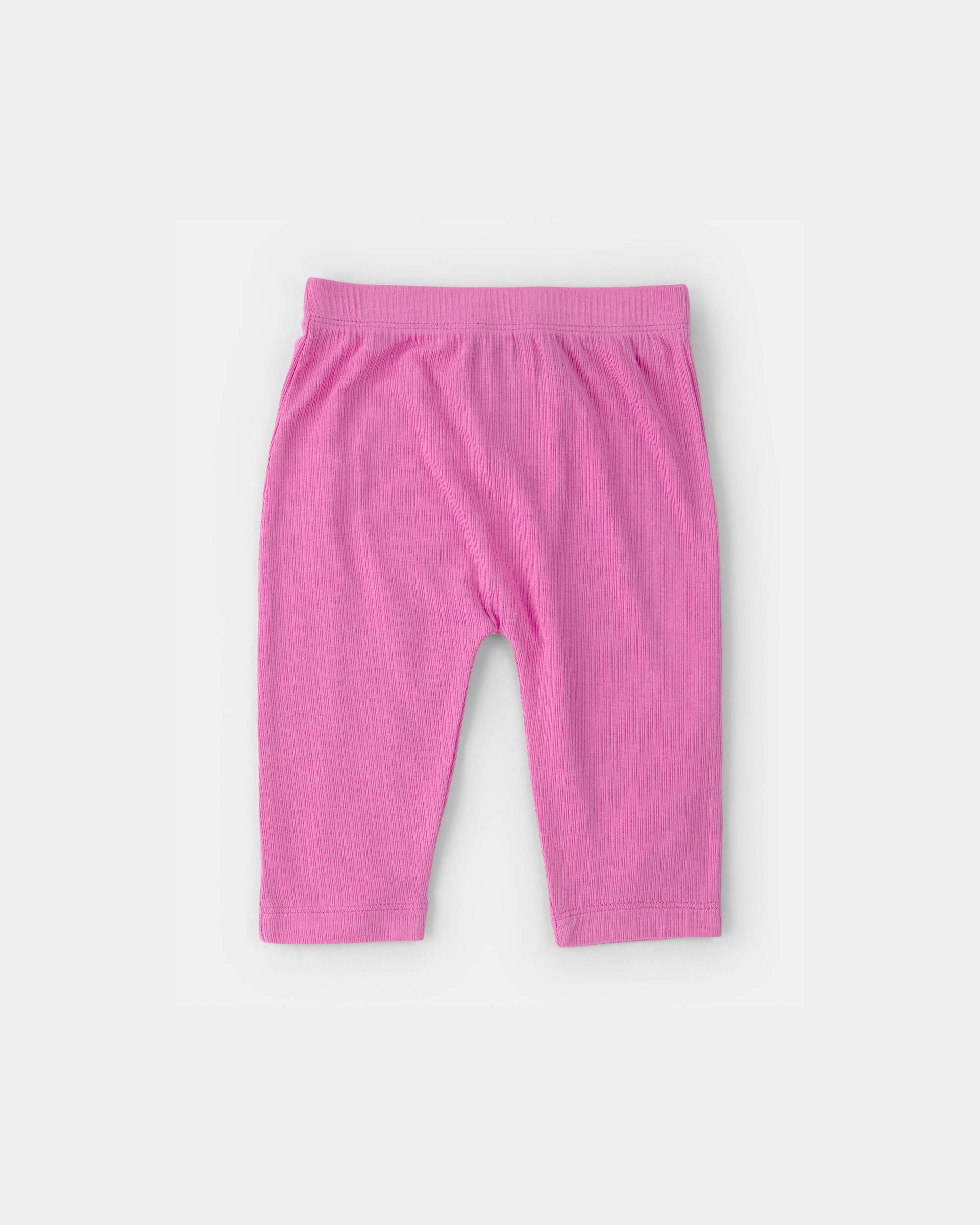 Baby Girl 2-Pack Flamingo PurelySoft Pull-On Pants - Pink/Ivory